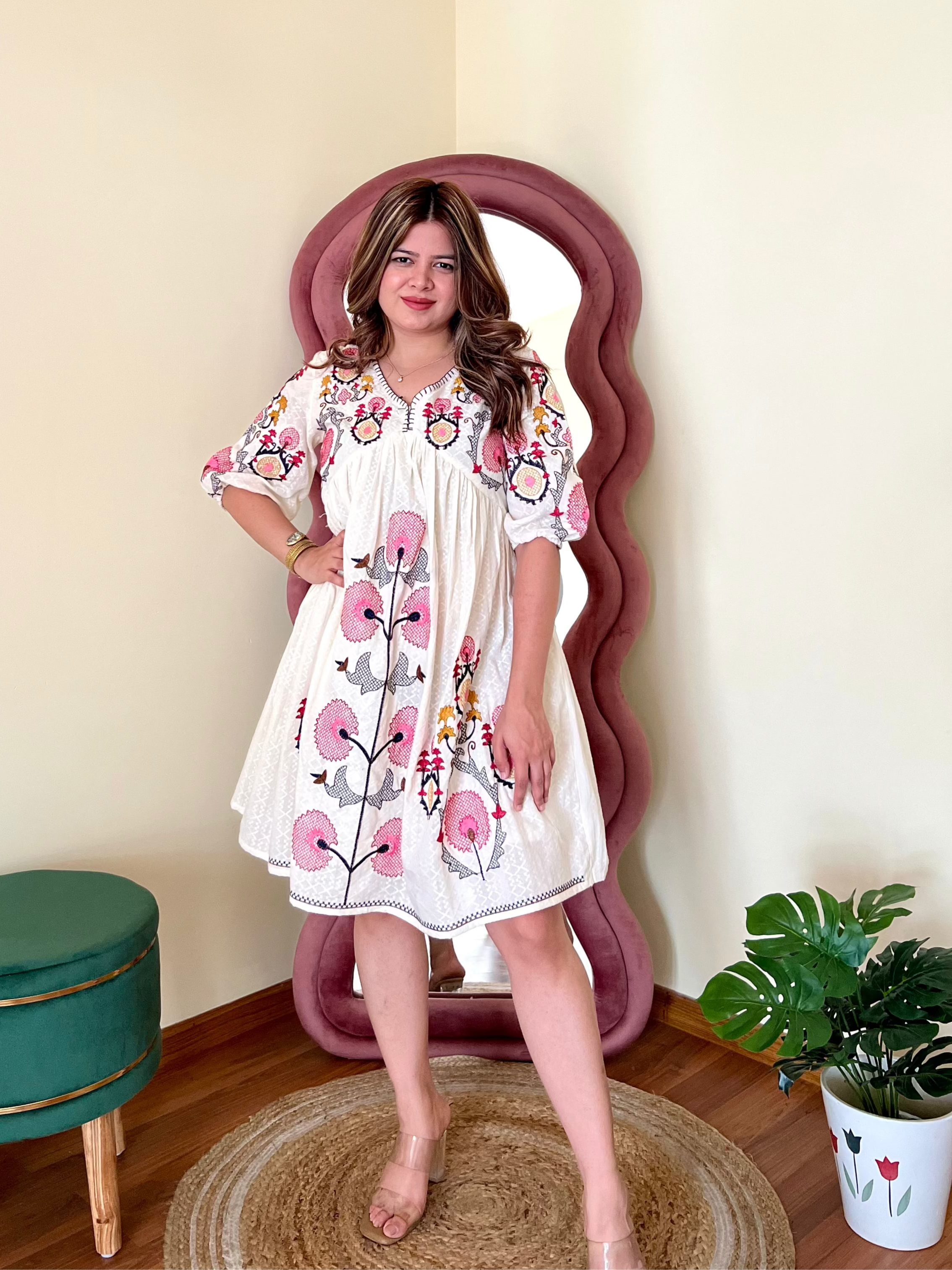ELLA EMBROIDERED DRESS
