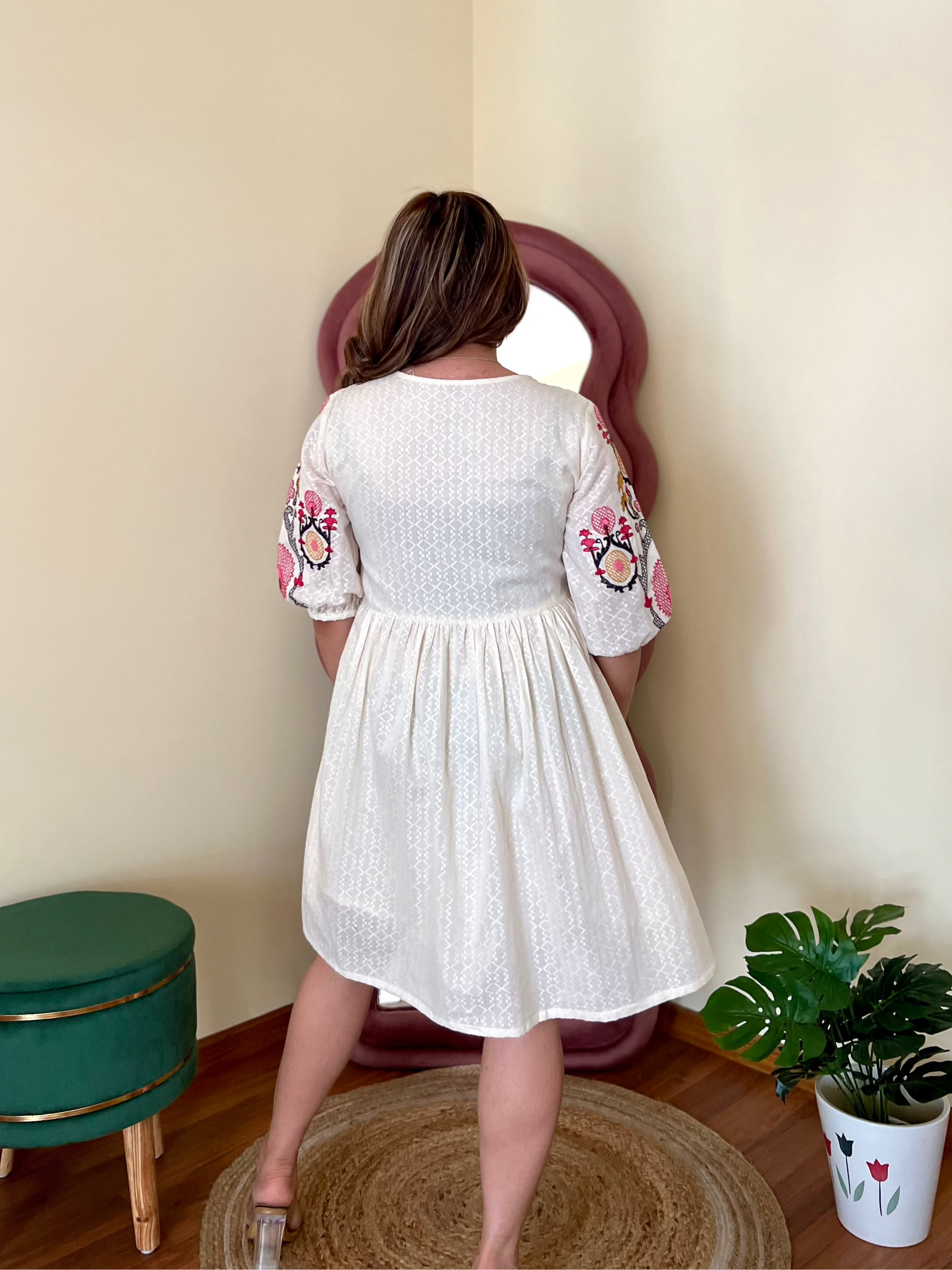 VIRA EMBROIDERED DRESS