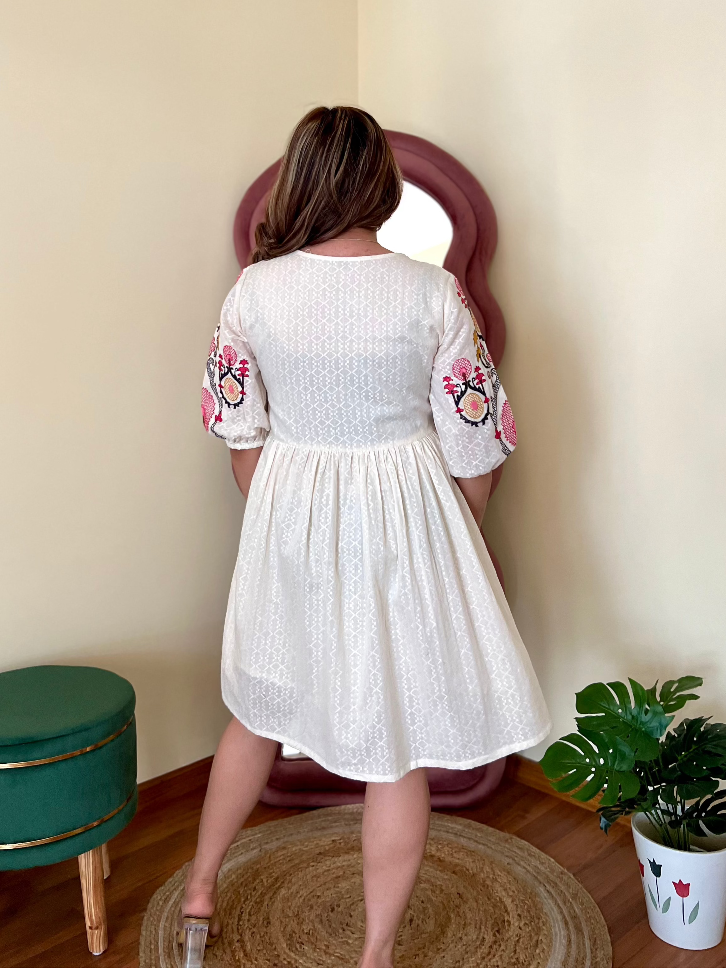 ELLA EMBROIDERED DRESS
