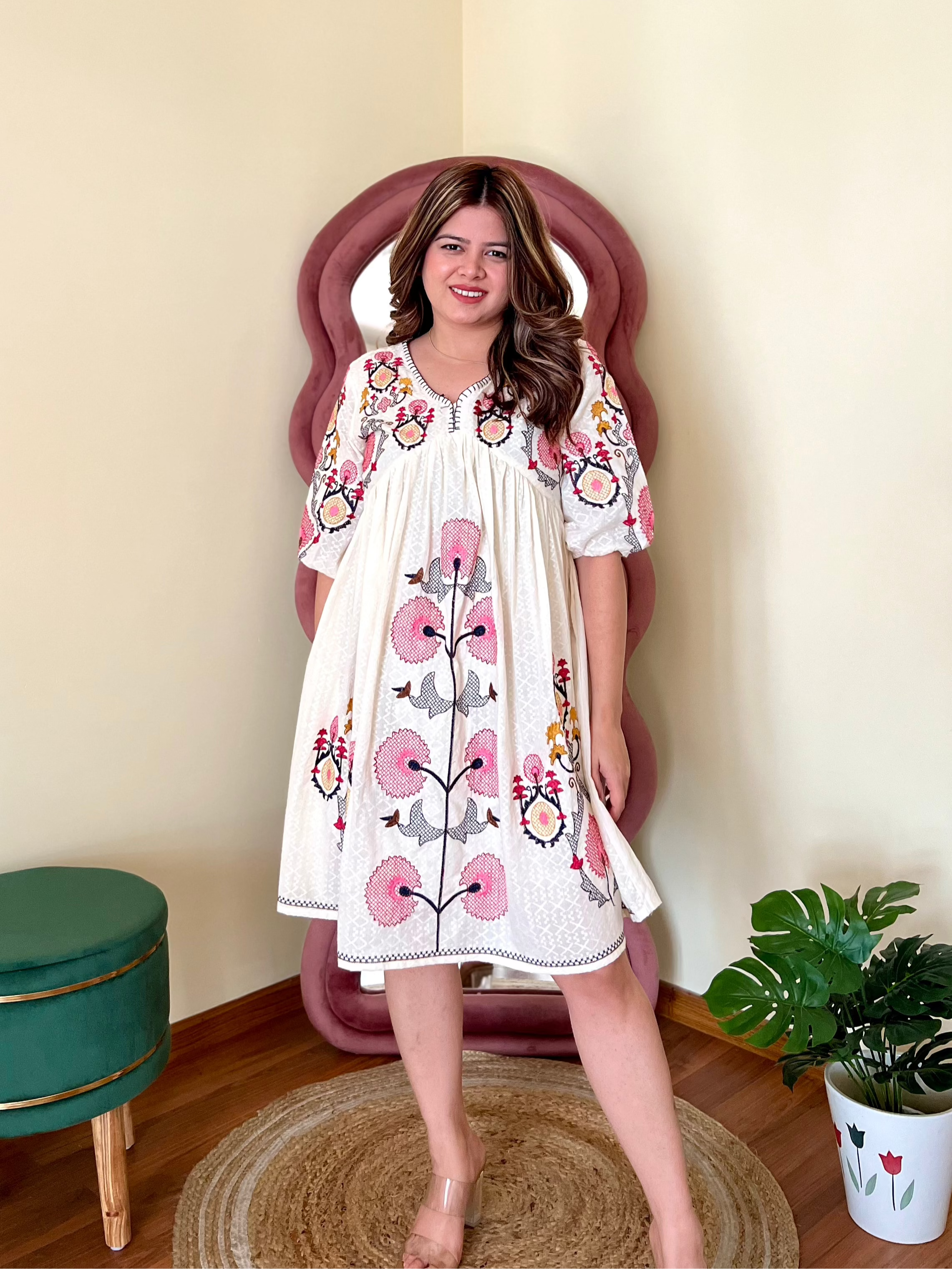 ELLA EMBROIDERED DRESS