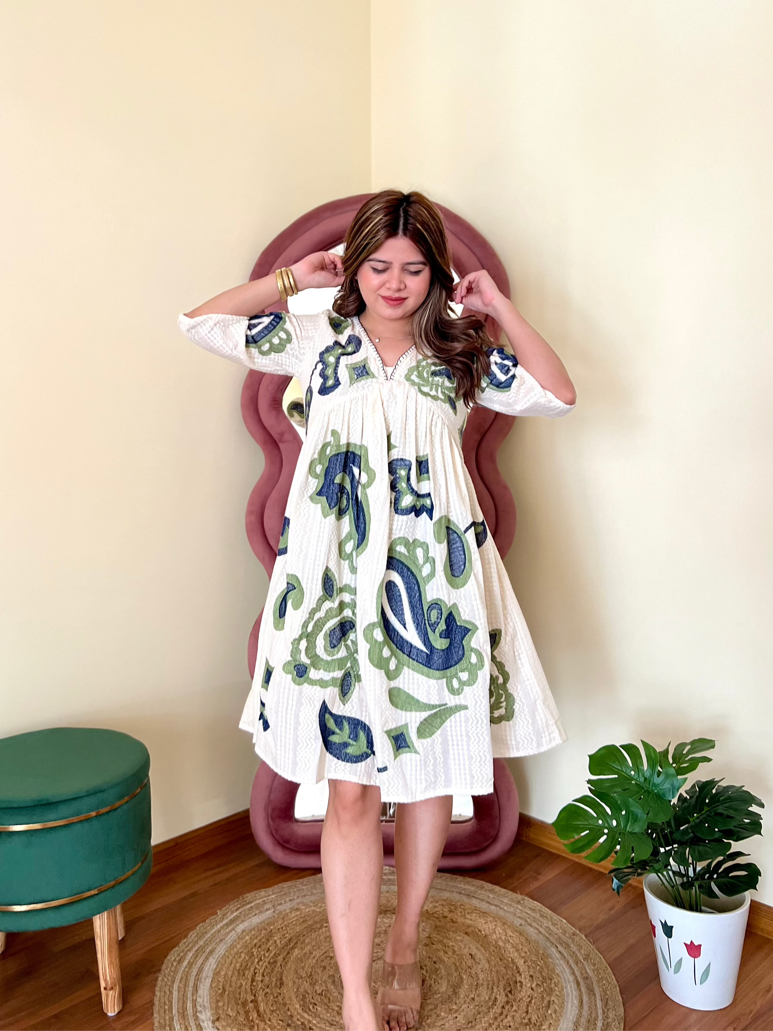 ARYA EMBROIDERED DRESS