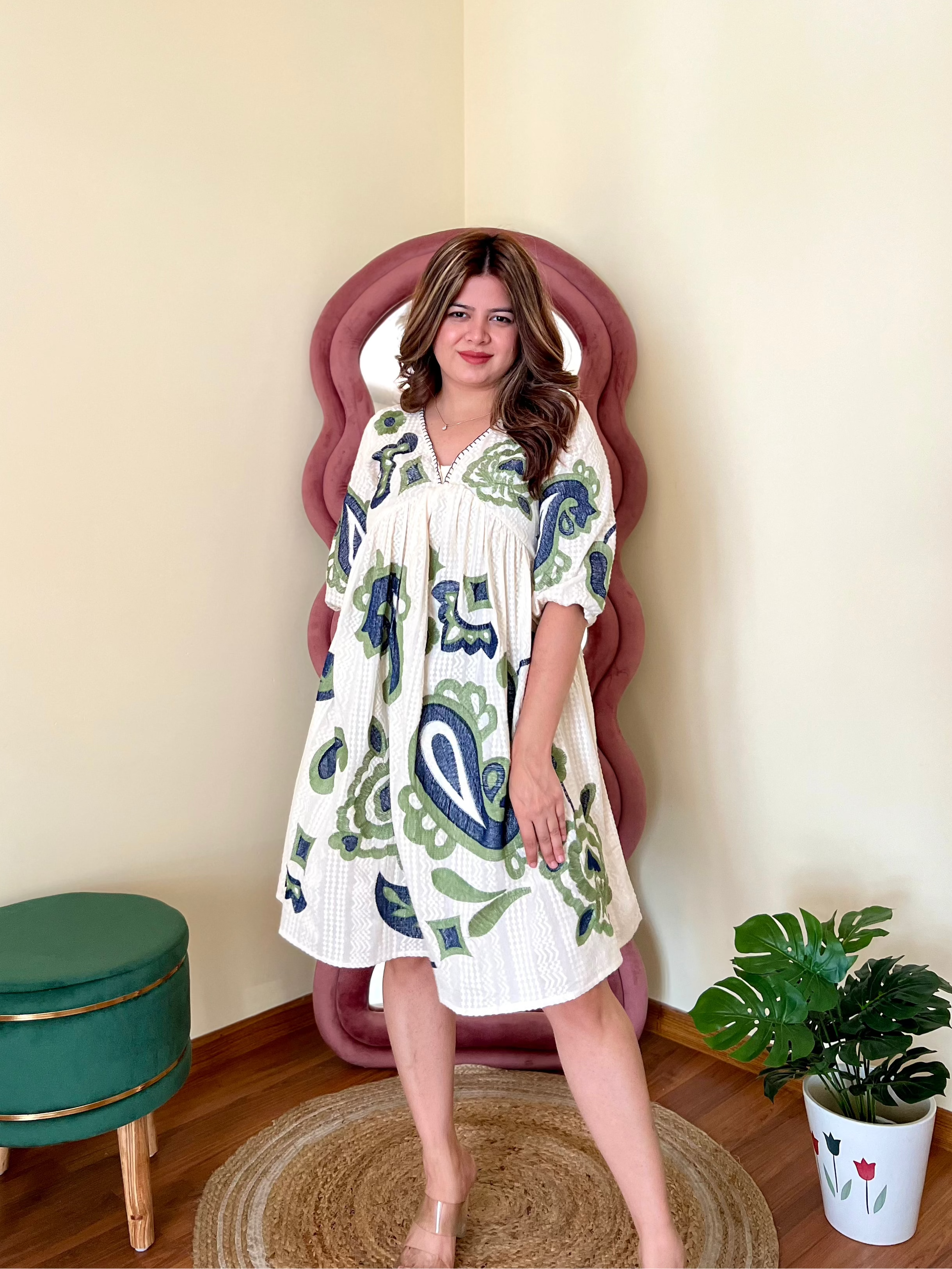 ARYA EMBROIDERED DRESS