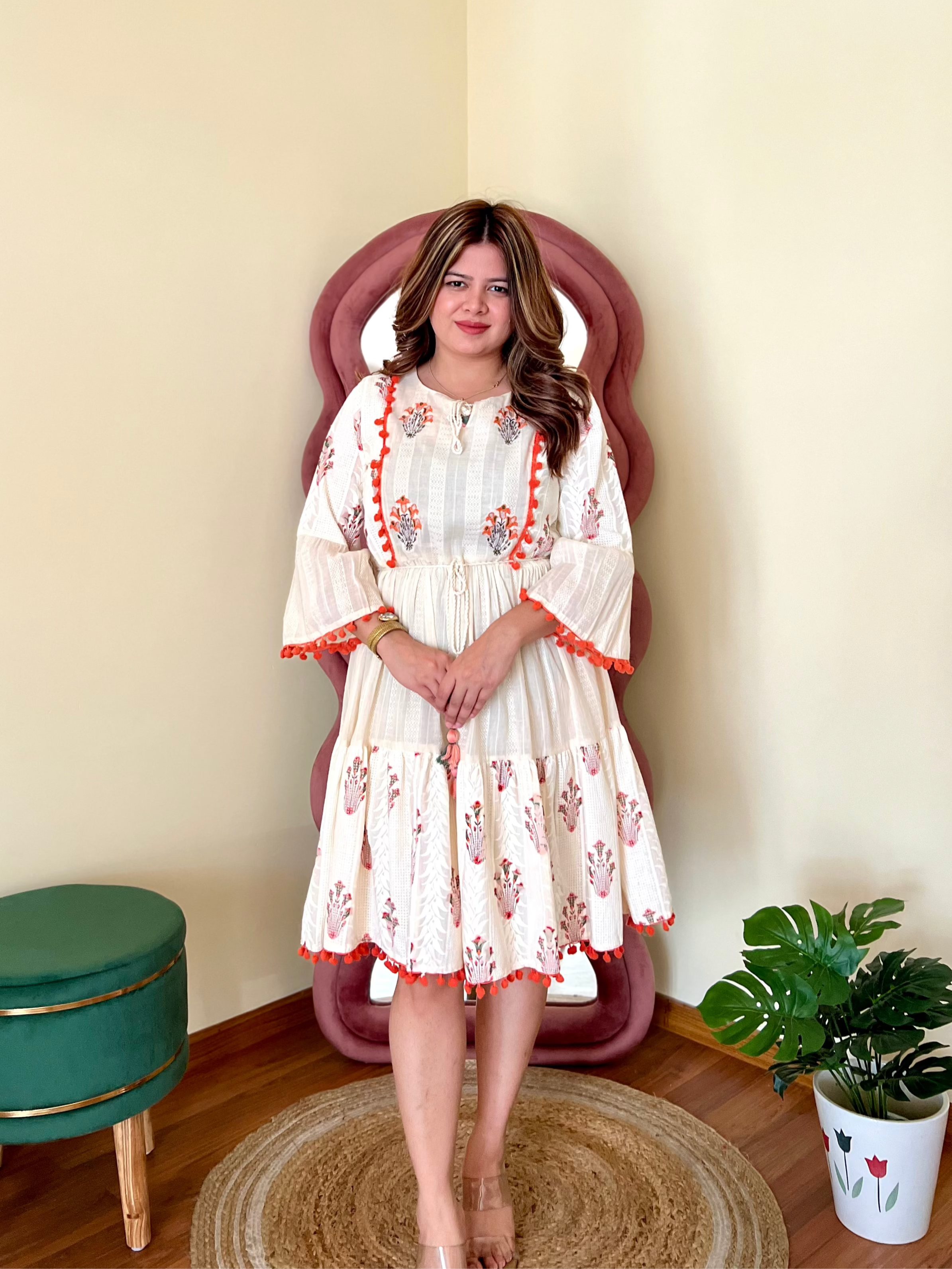 VIRA EMBROIDERED DRESS