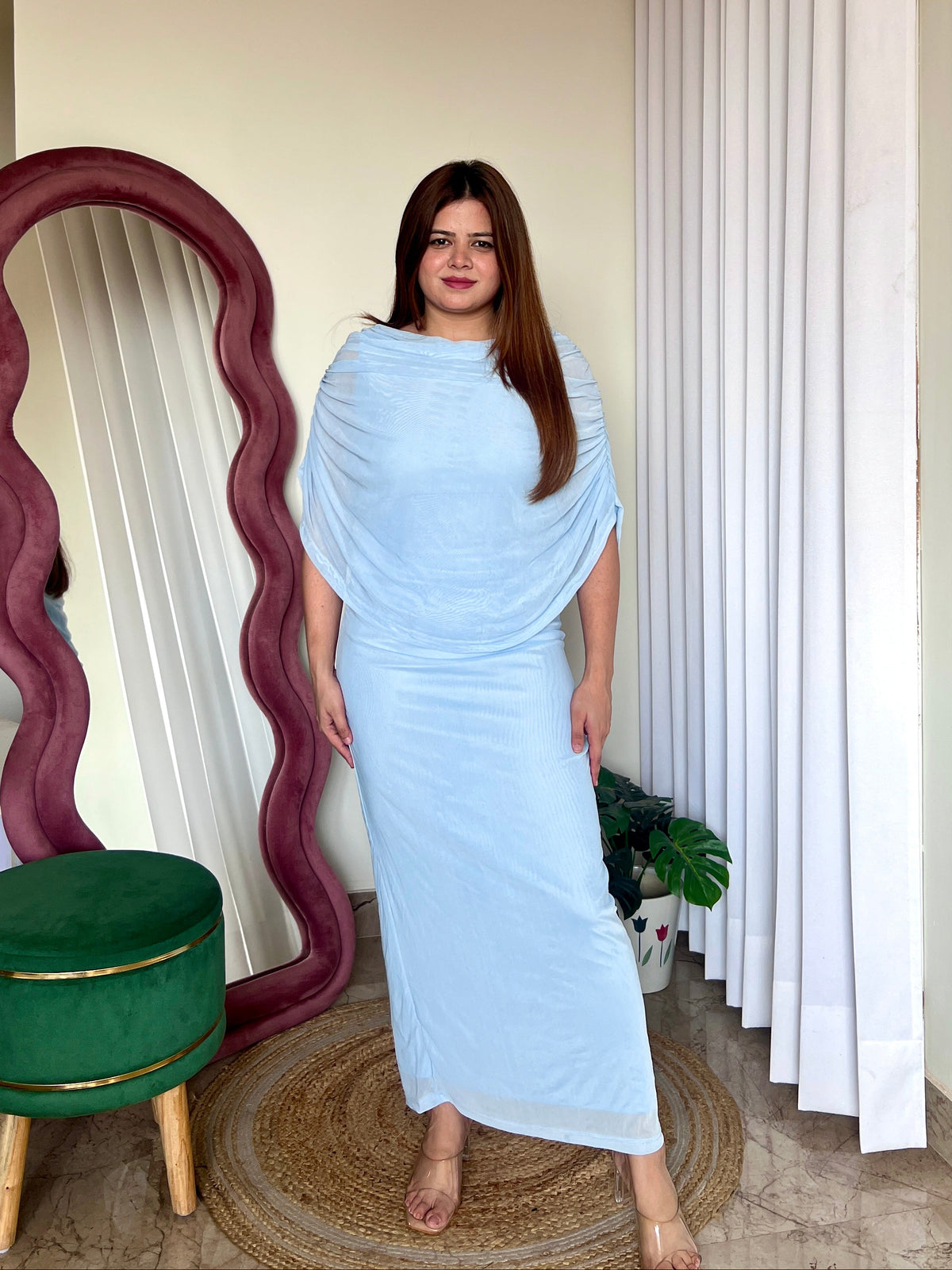 YANA DRAPPED DRESS