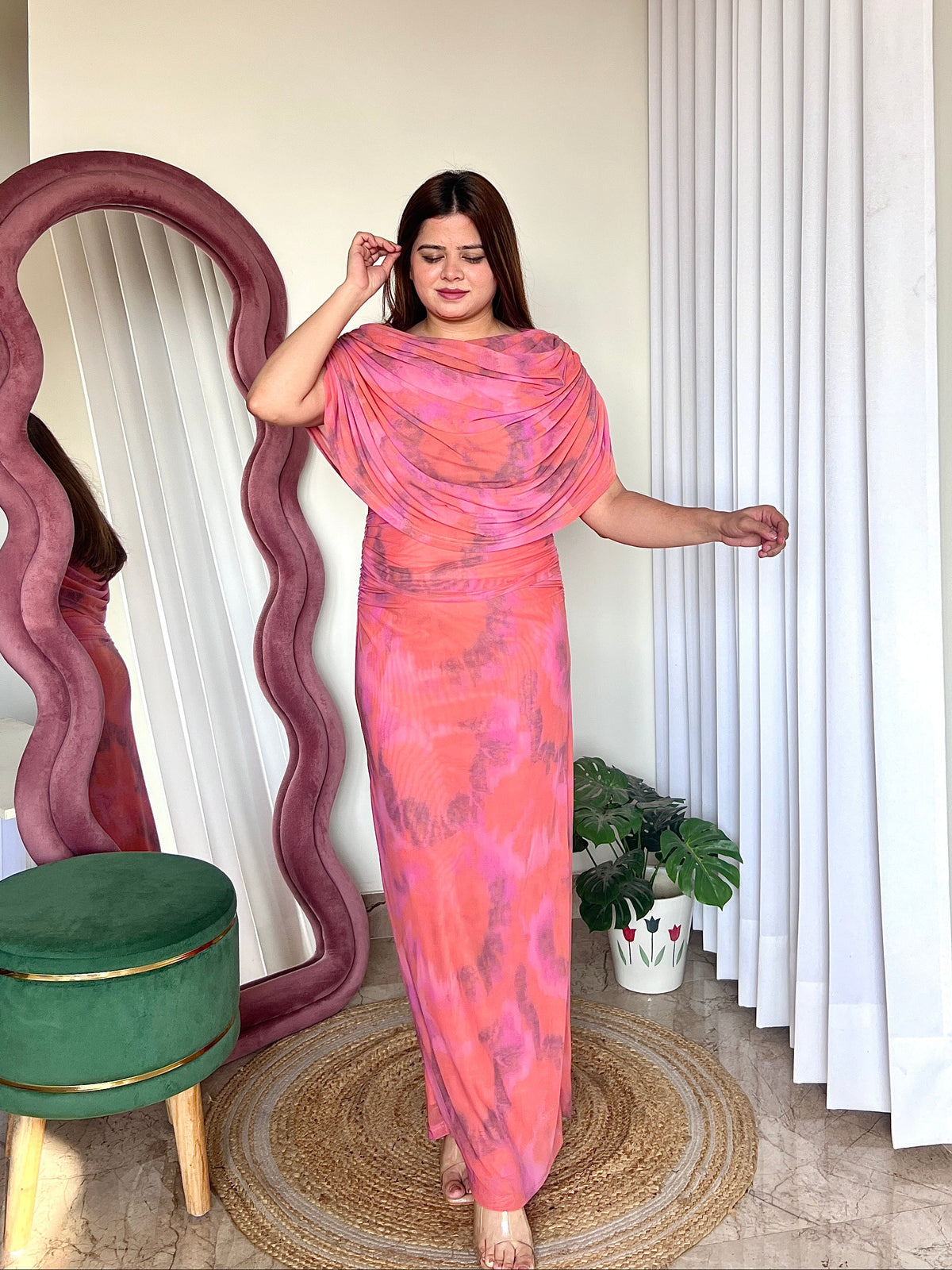 YANA DRAPPED DRESS