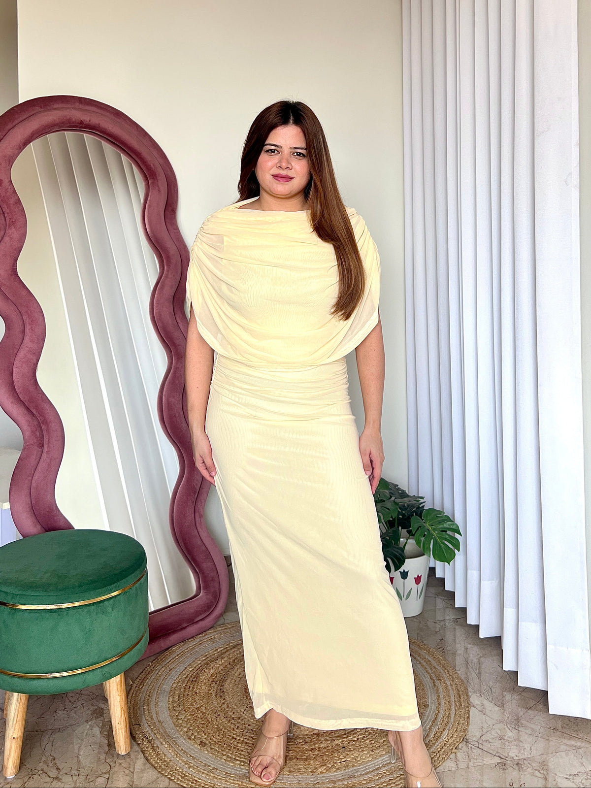 YANA DRAPPED DRESS