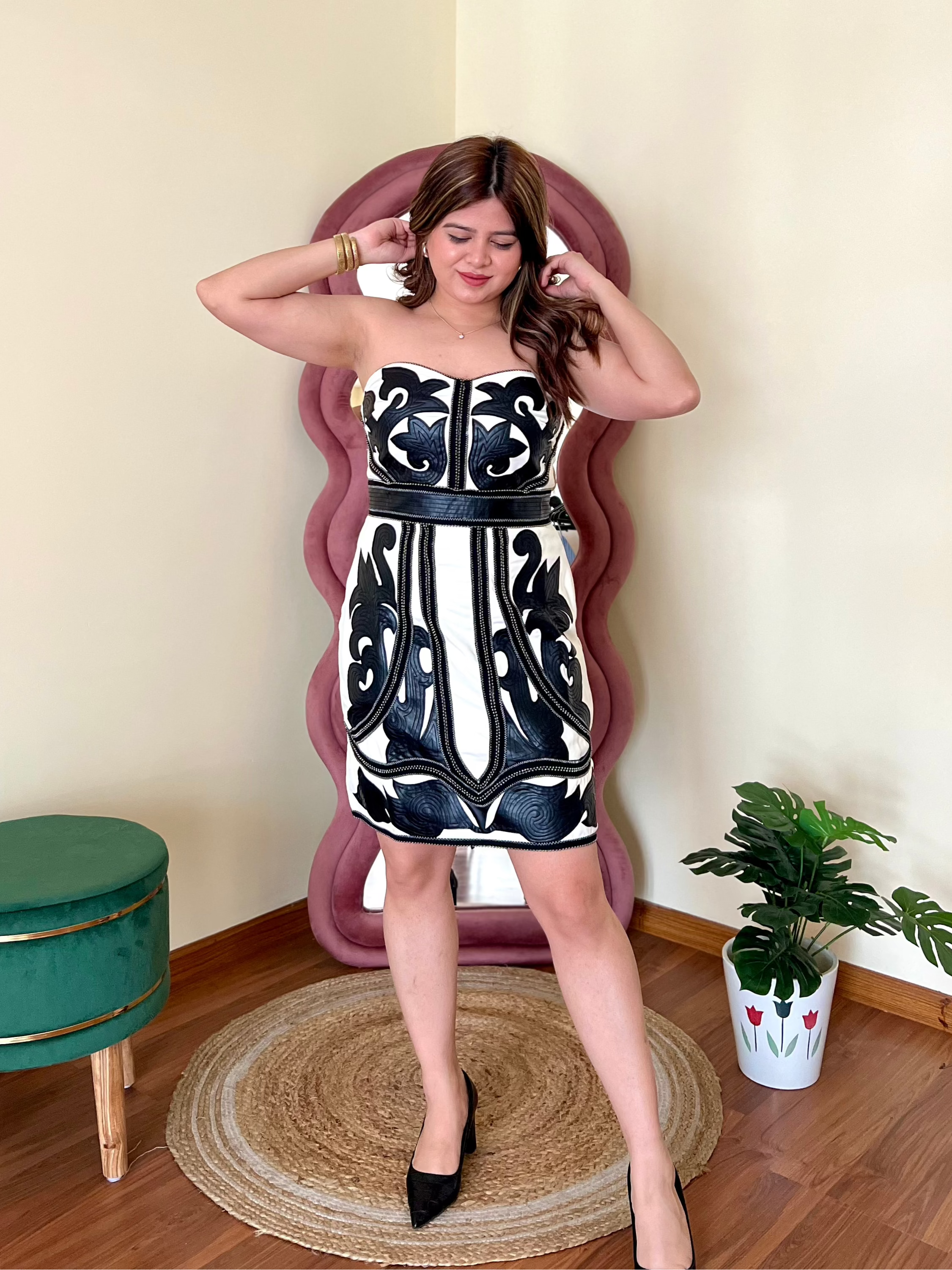 VELERA LEATHER DRESS