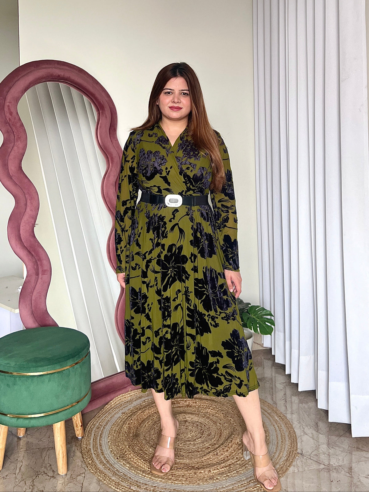 LIVIA BELTED DRESS