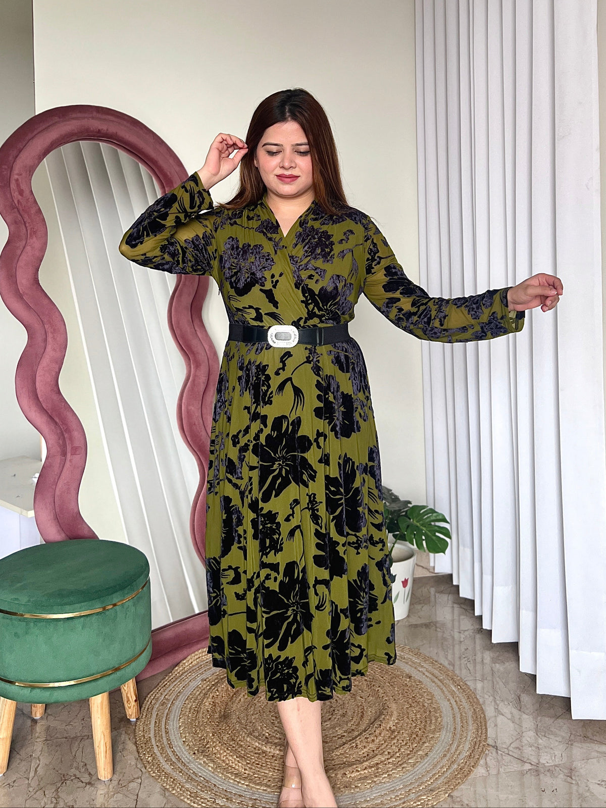 LIVIA BELTED DRESS