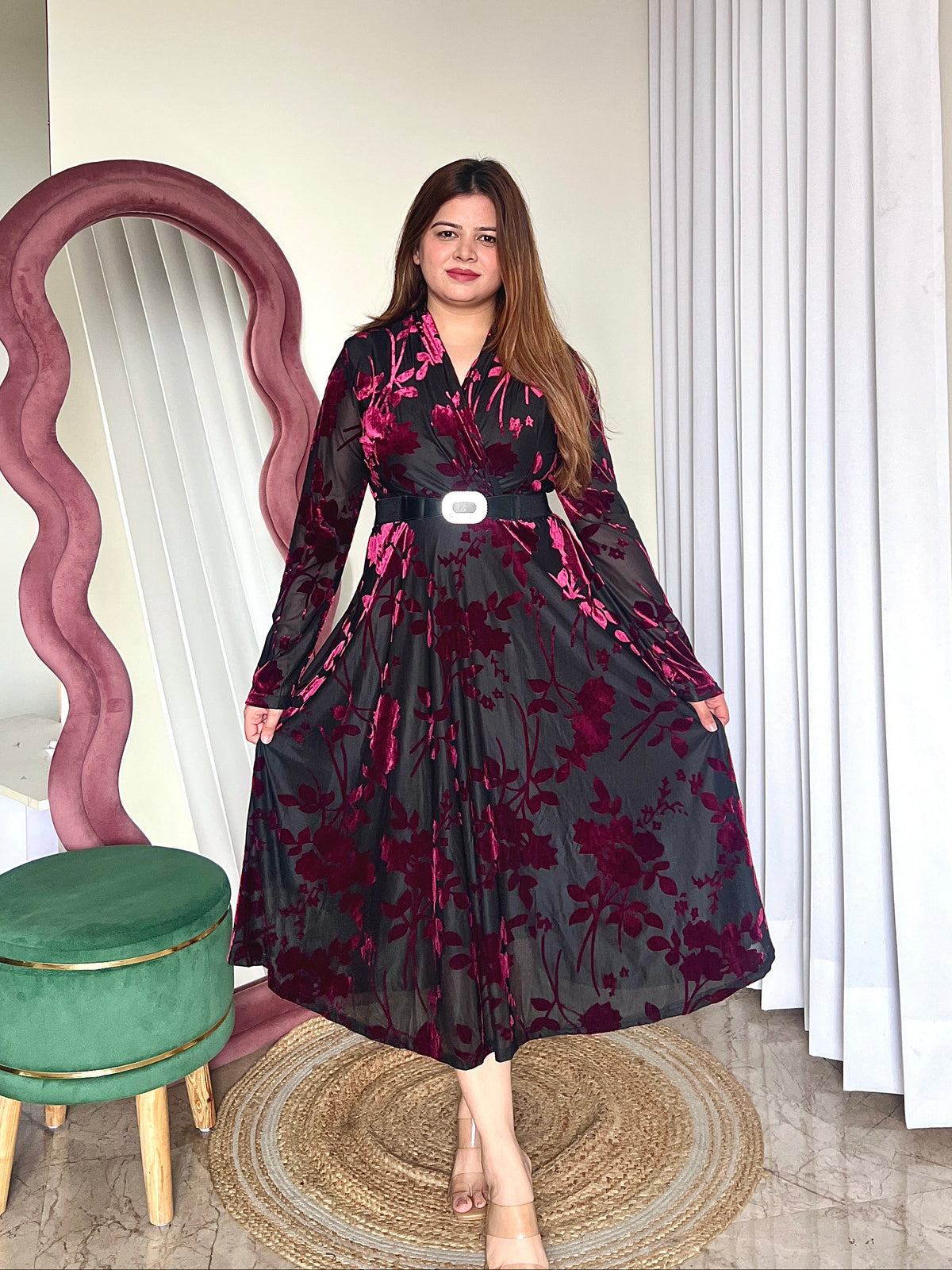 LIVIA BELTED DRESS