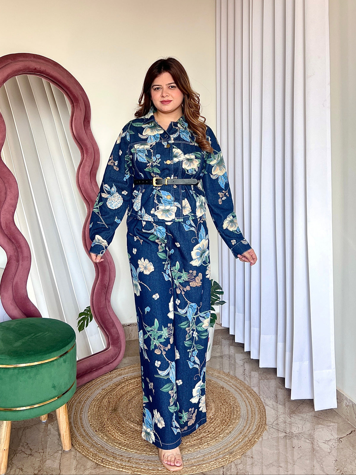 BIRDIE DENIM COORD SET