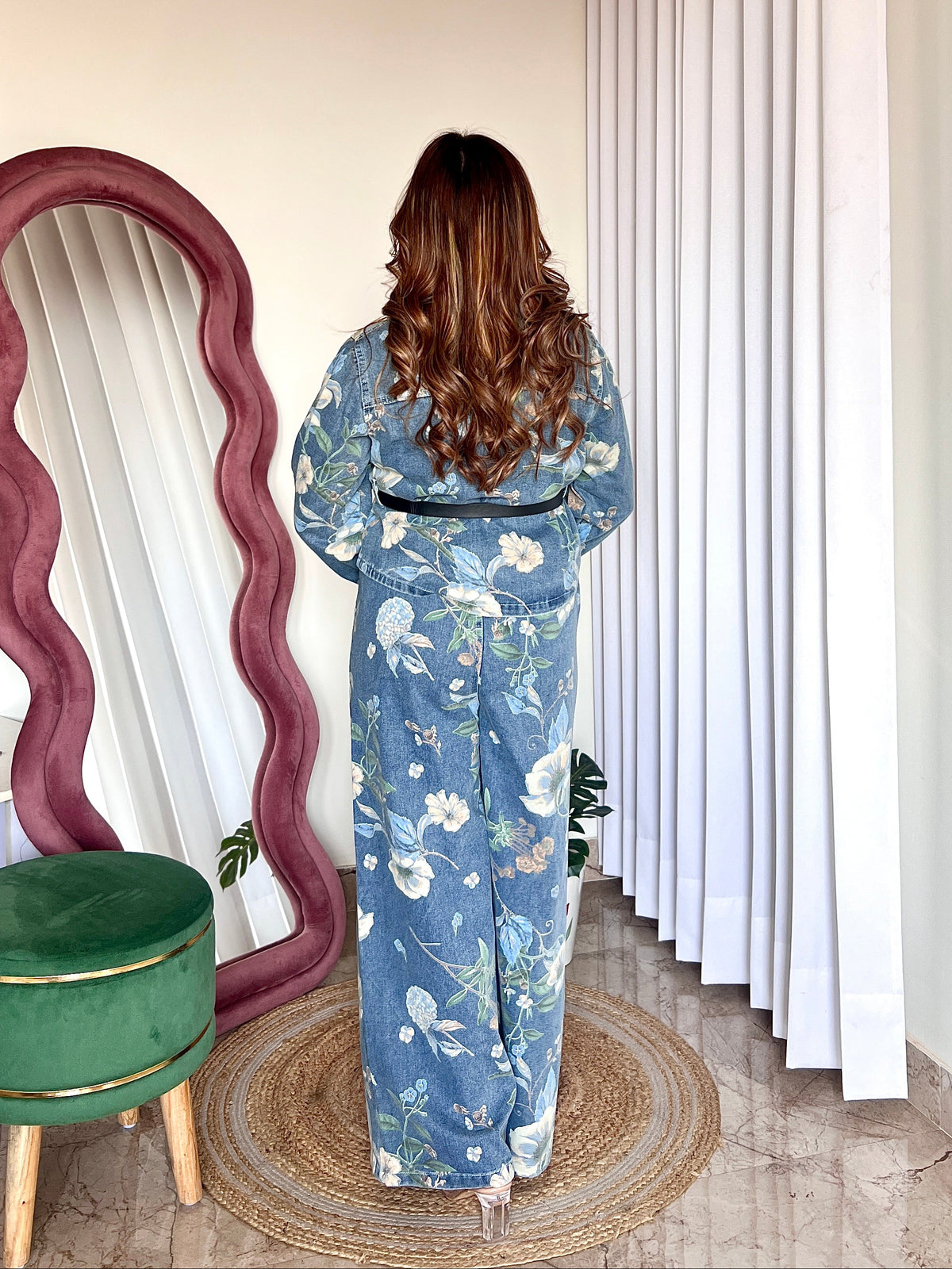 BIRDIE DENIM COORD SET