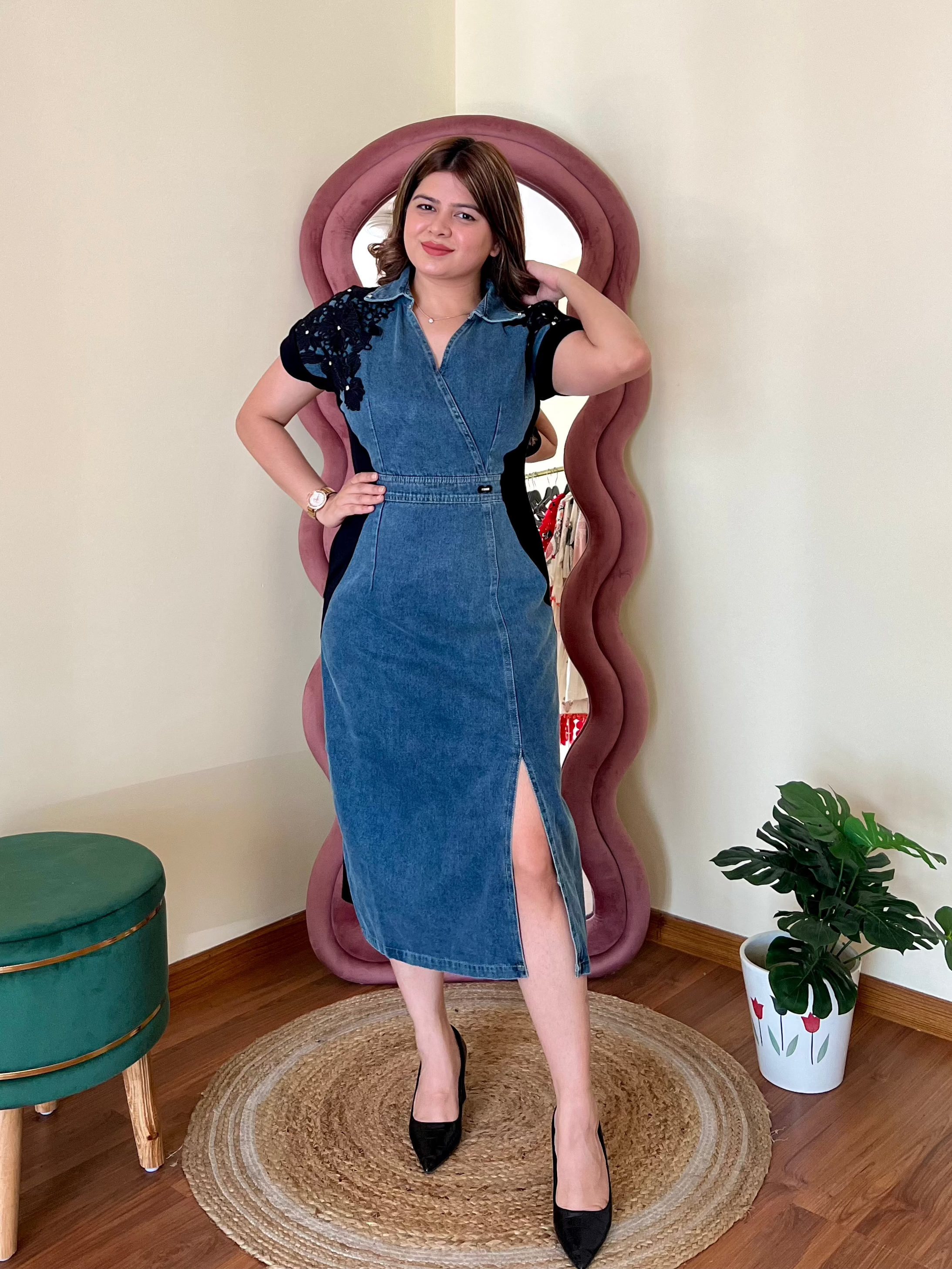 GENIE DENIM DRESS