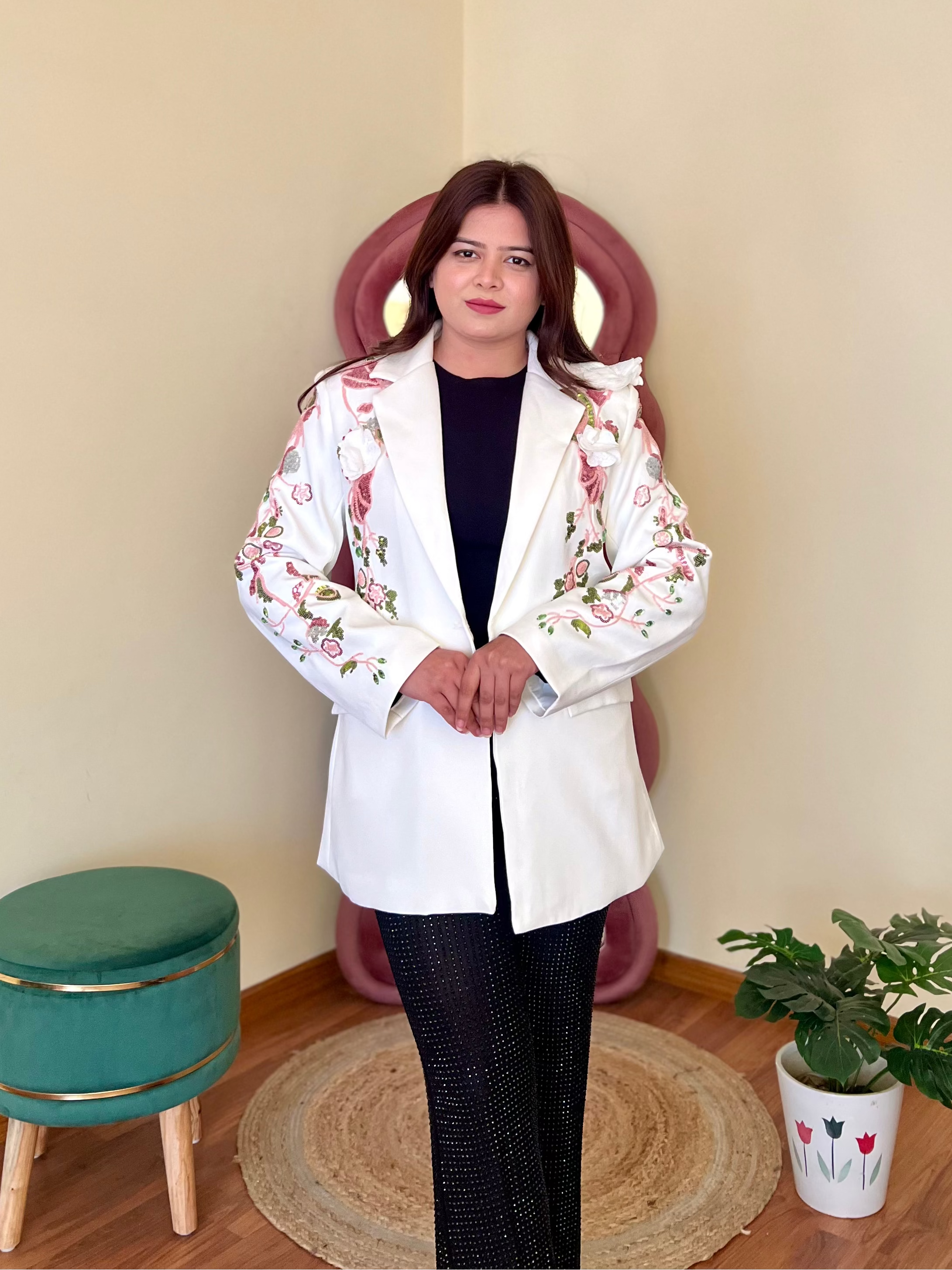 ORRY EMBROIDERED BLAZER