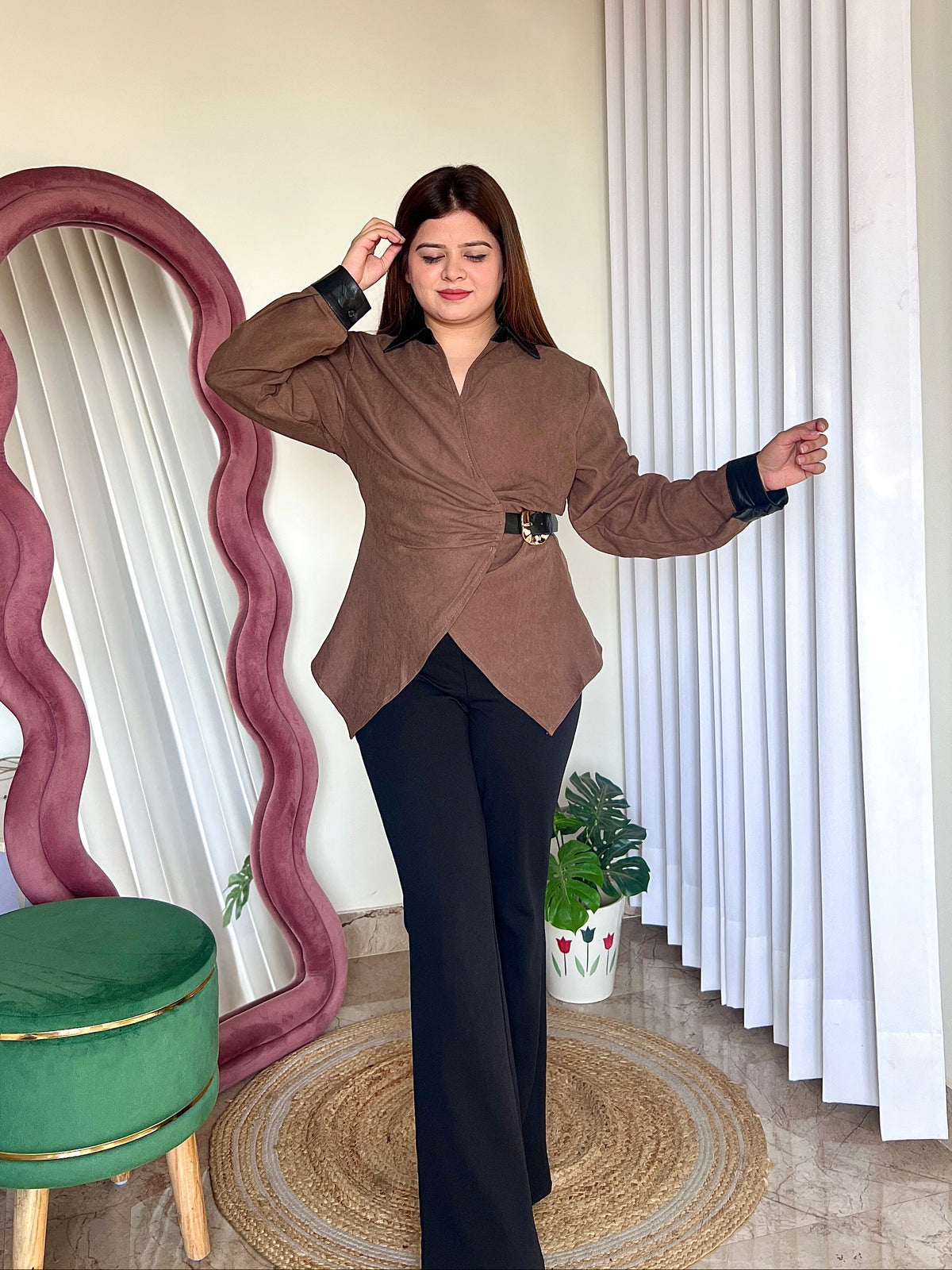SAVOY BELTED SHIRT