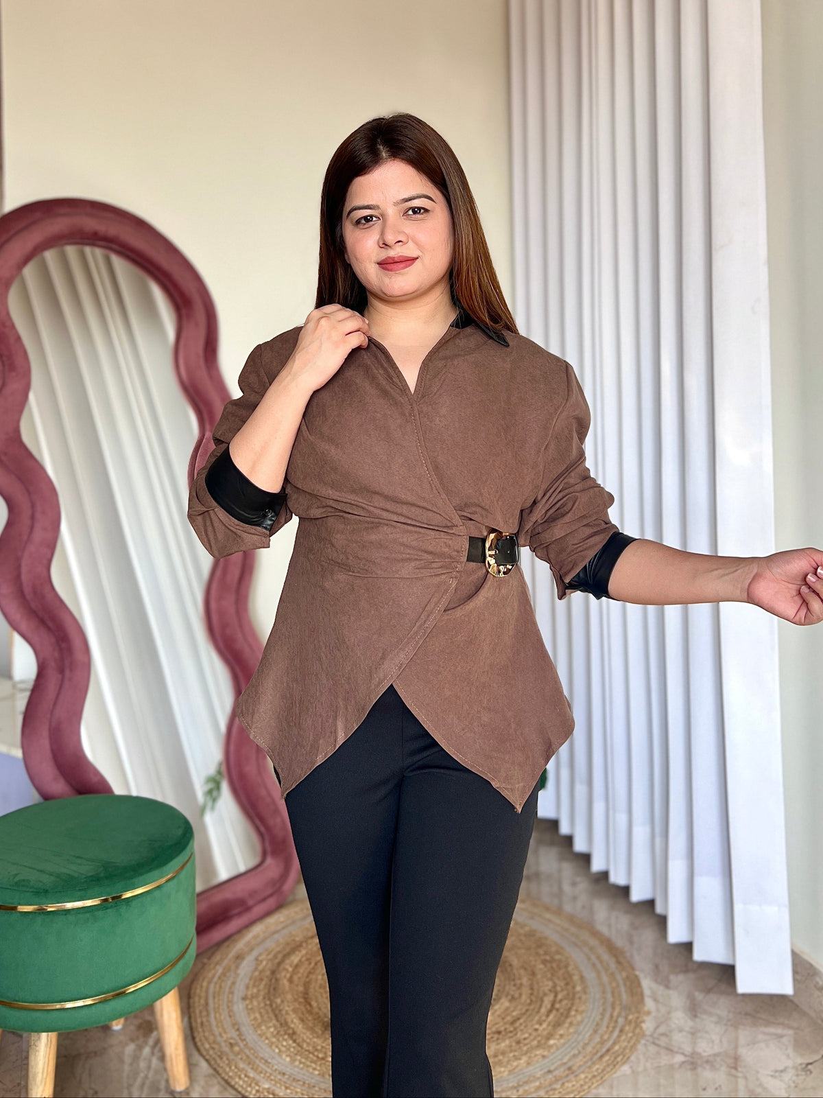 SAVOY BELTED SHIRT
