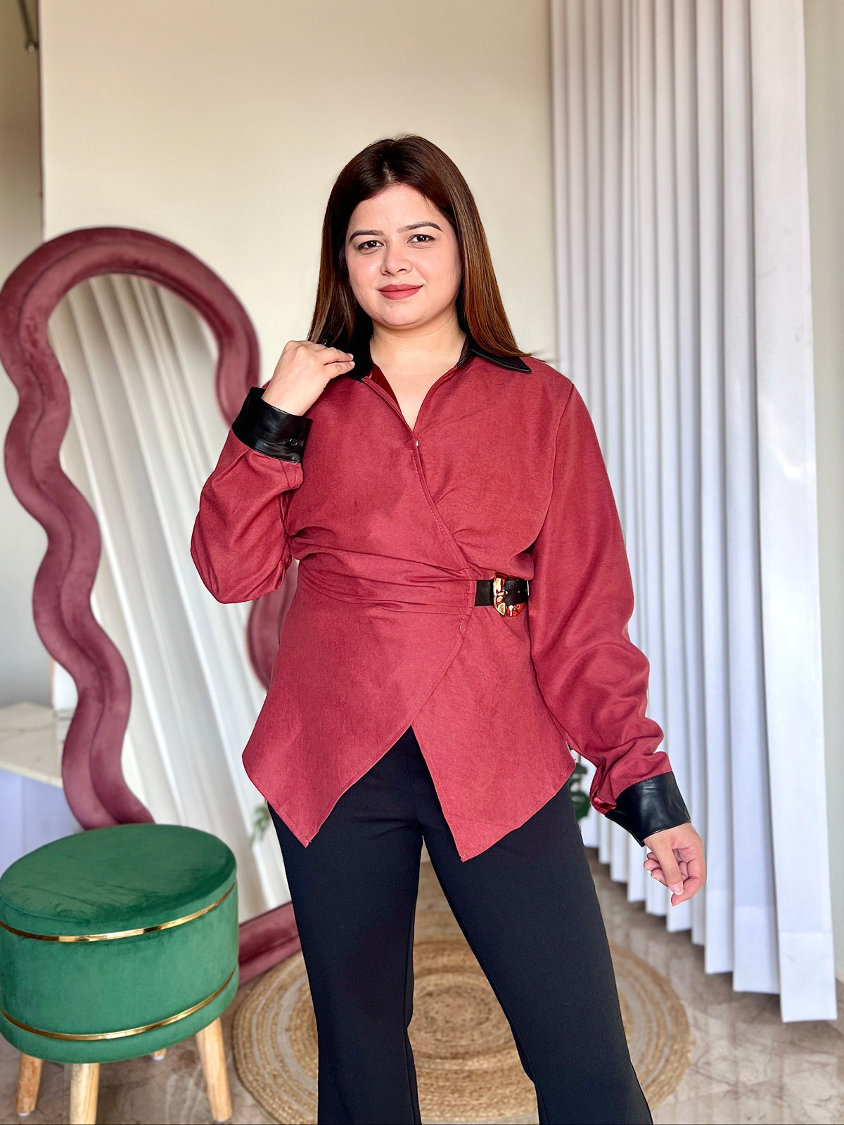 SAVOY BELTED SHIRT