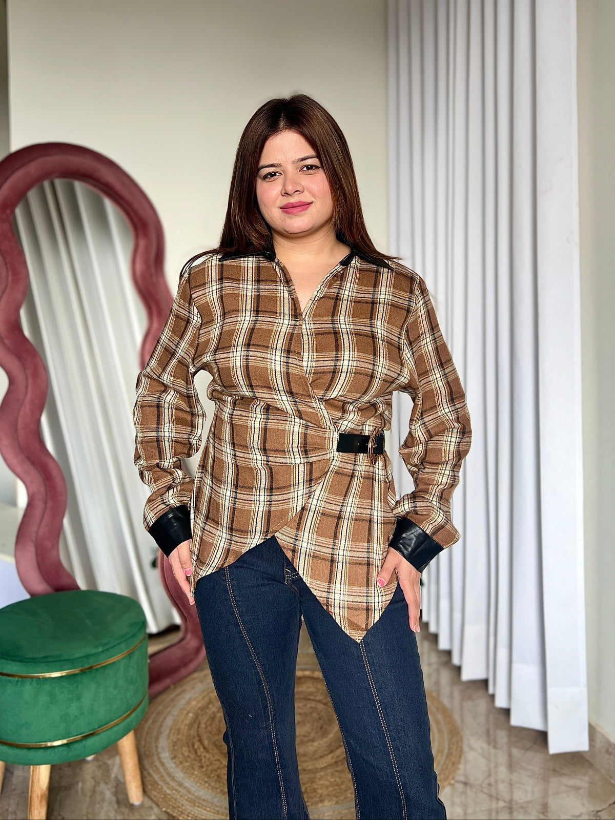 VIOLA CHECKERED SHIRT