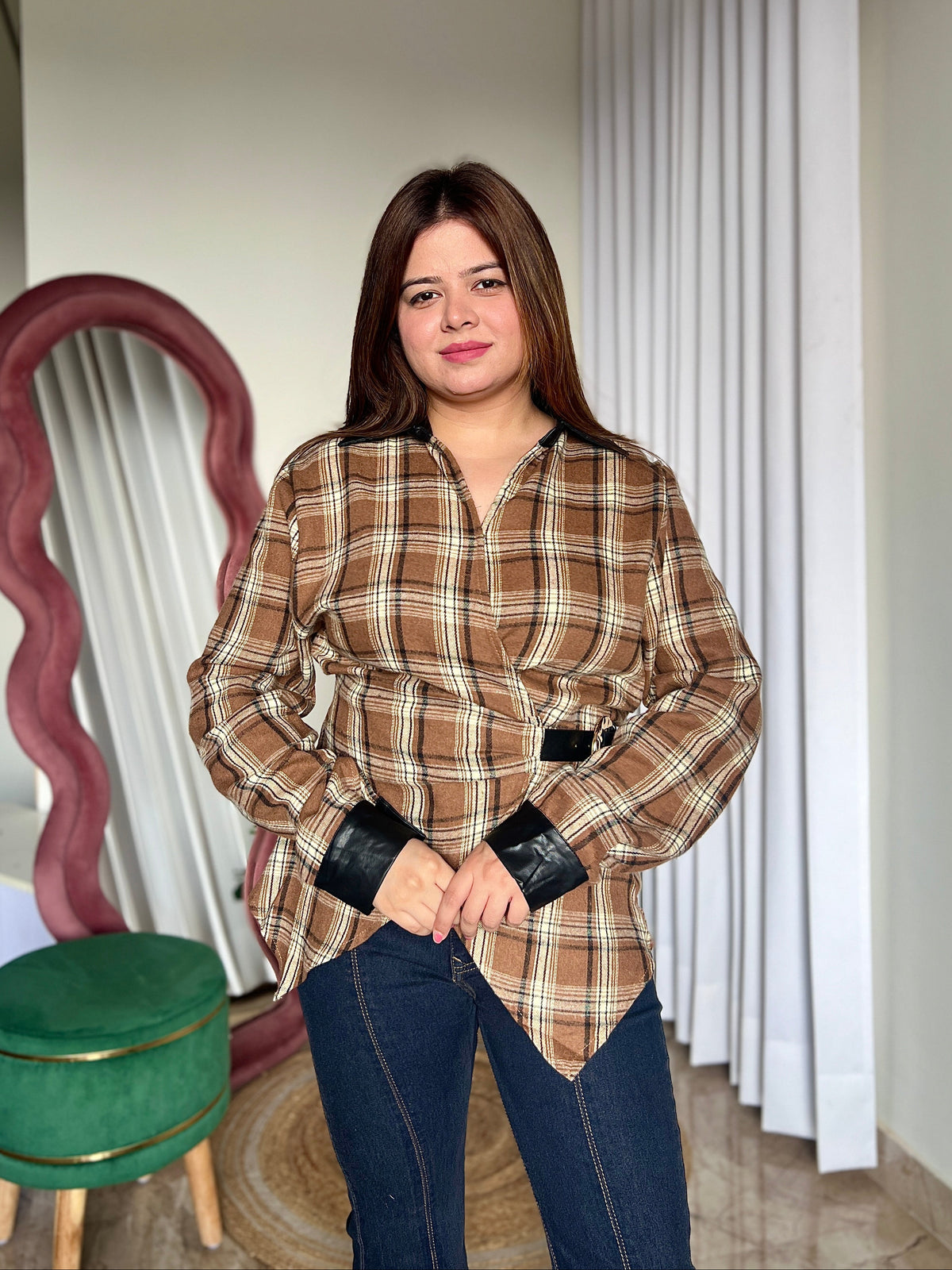VIOLA CHECKERED SHIRT