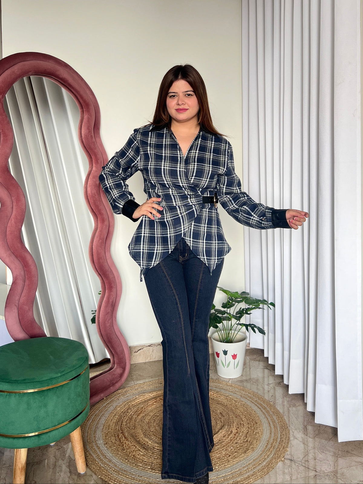 VIOLA CHECKERED SHIRT