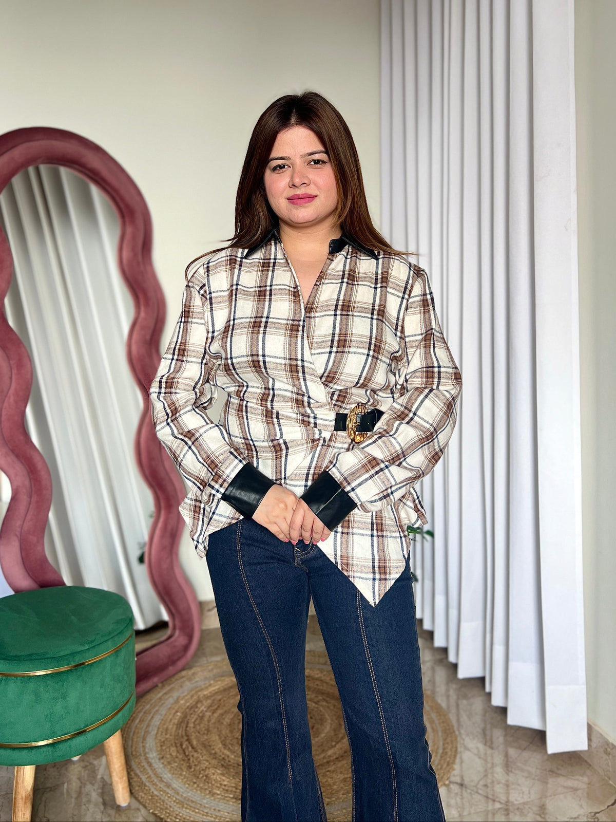 VIOLA CHECKERED SHIRT