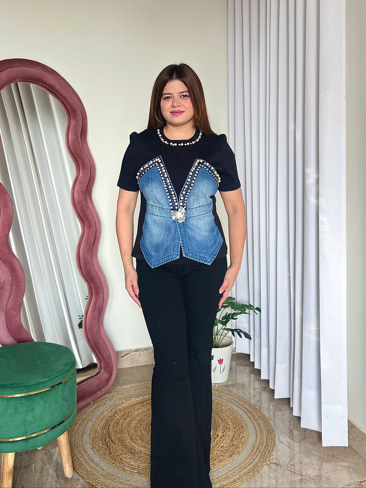 OLLI DENIM TOP