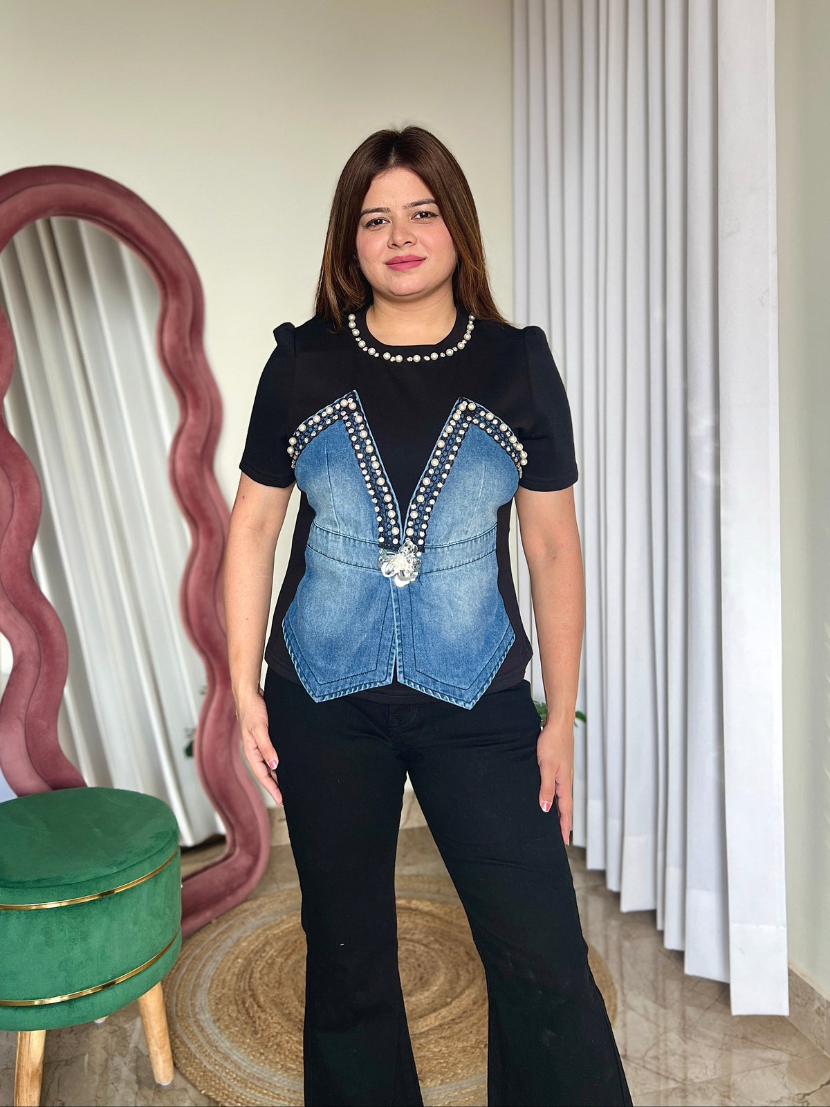 OLLI DENIM TOP