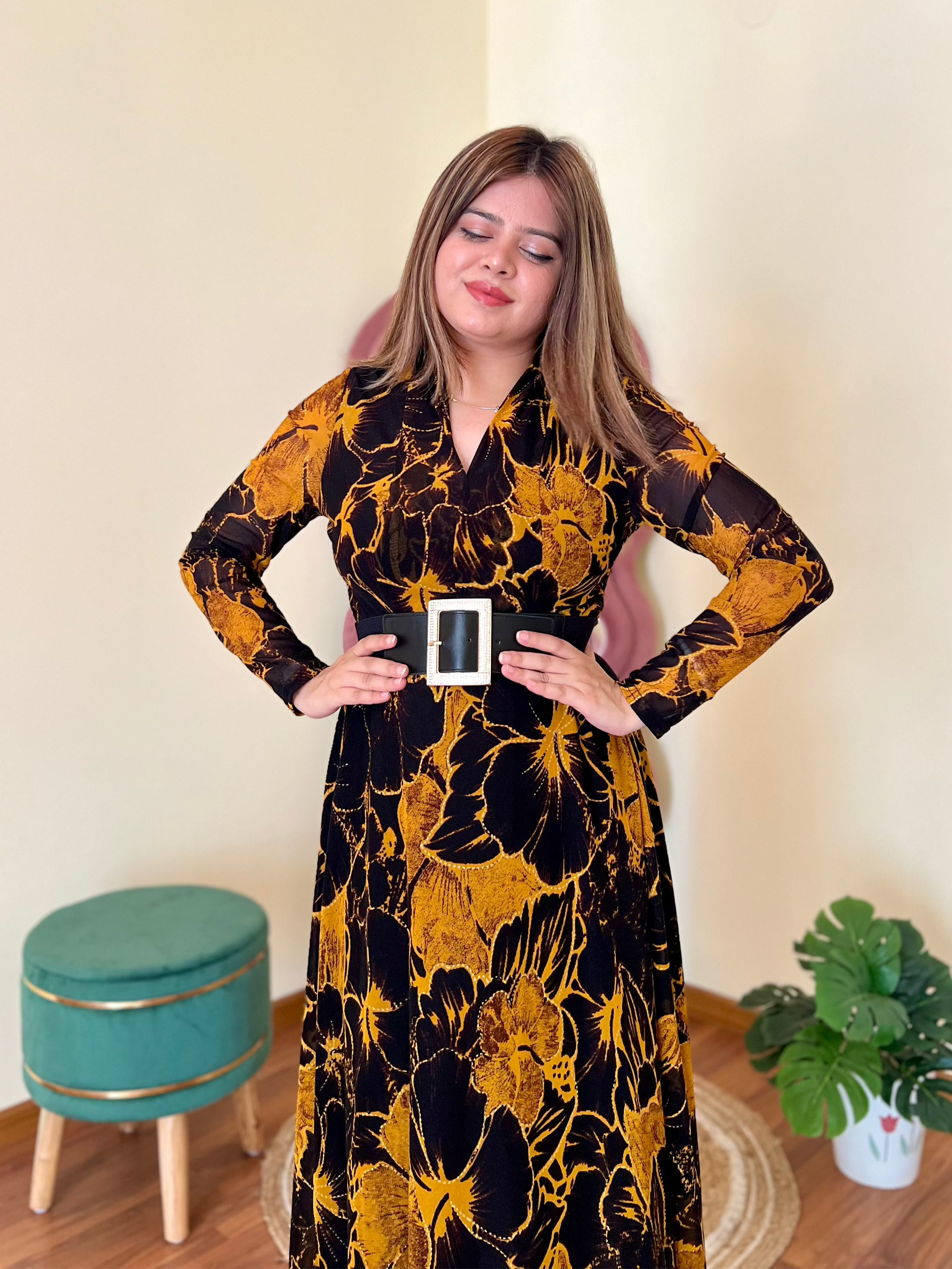 ROMA BELTED DRESS