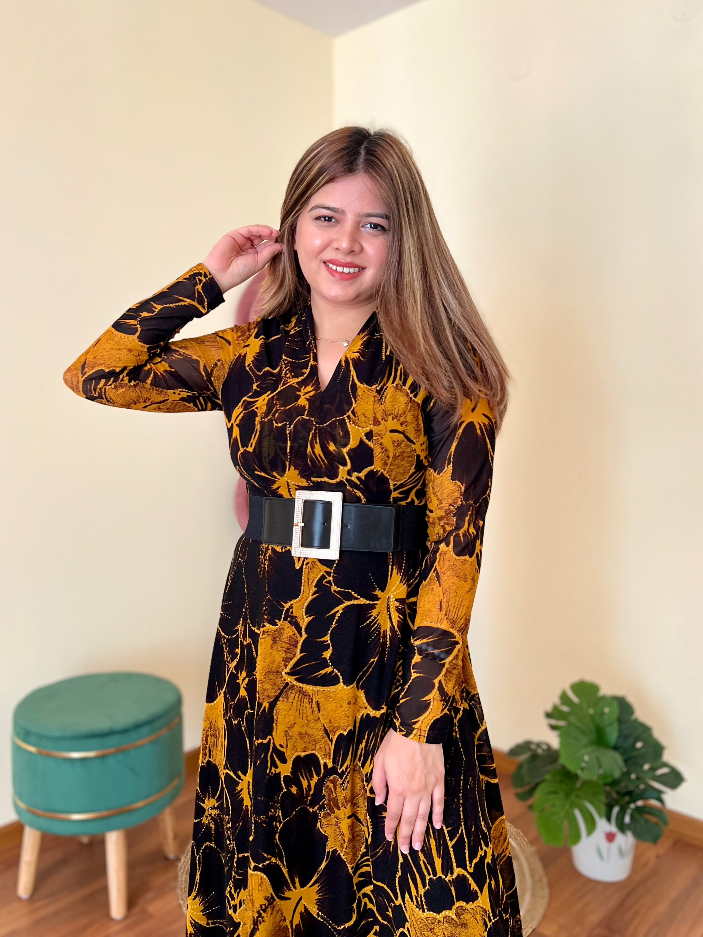 ROMA BELTED DRESS