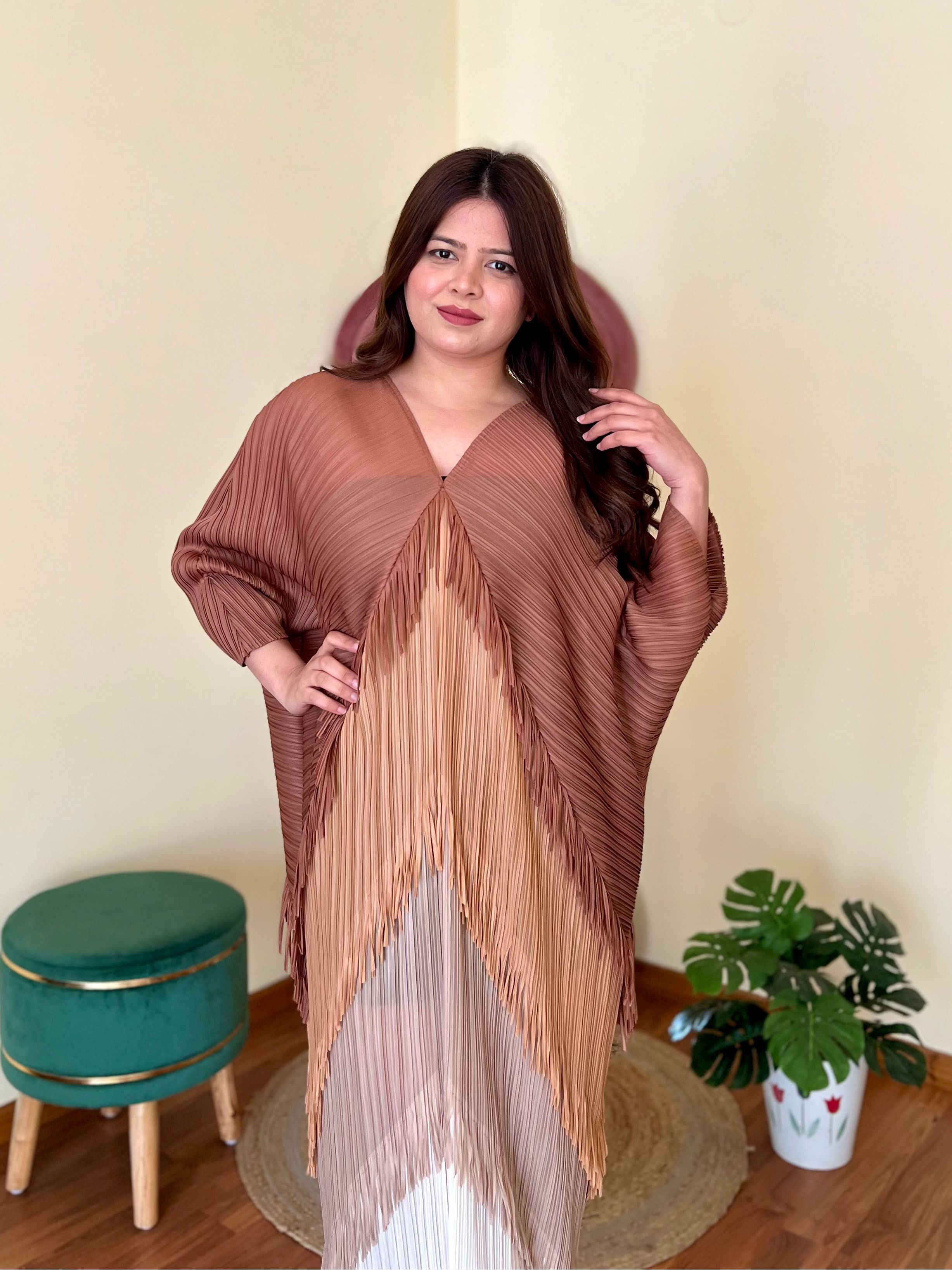 SARA PLEATED DRESS