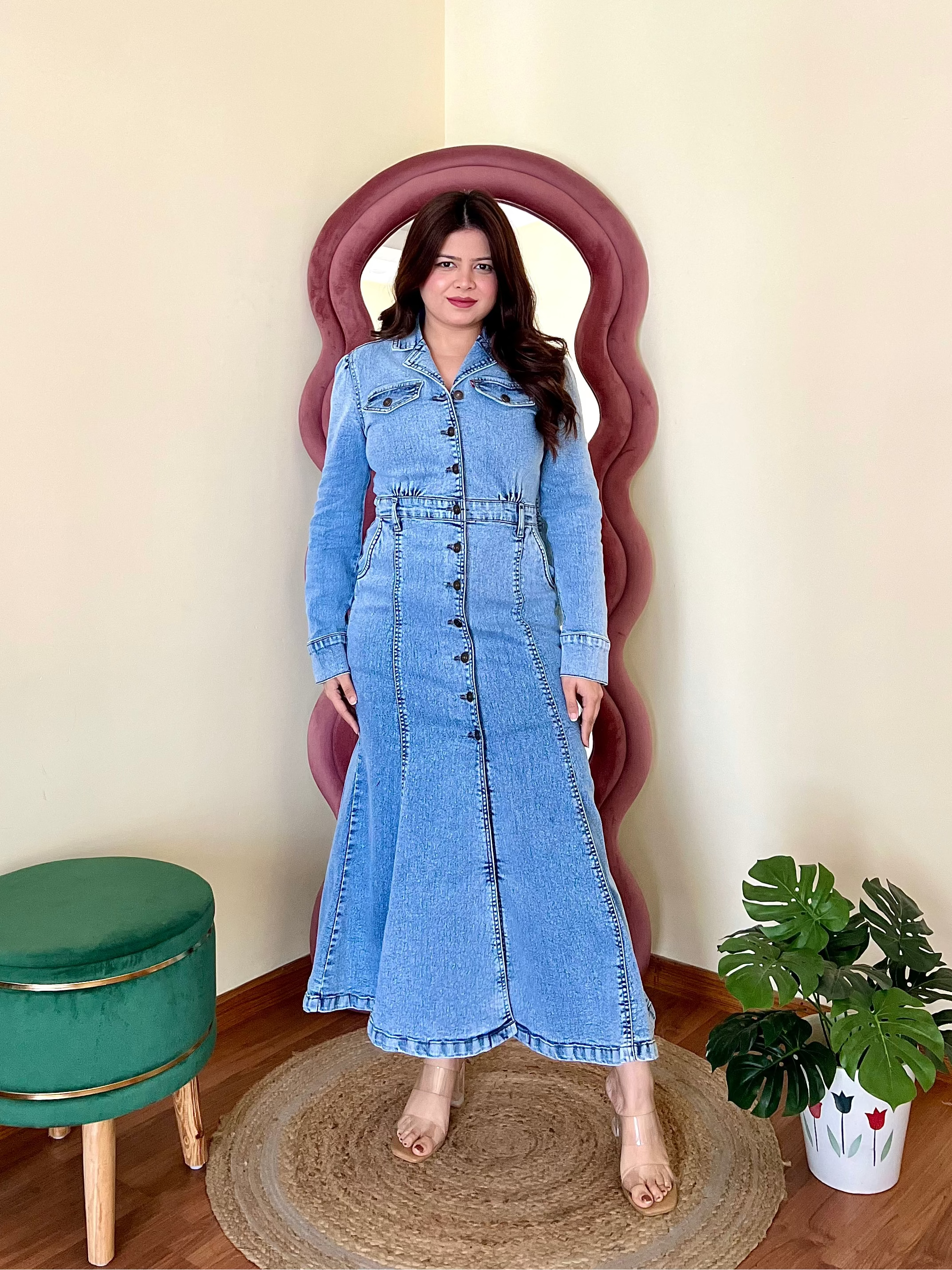 SILVIYA DENIM DRESS
