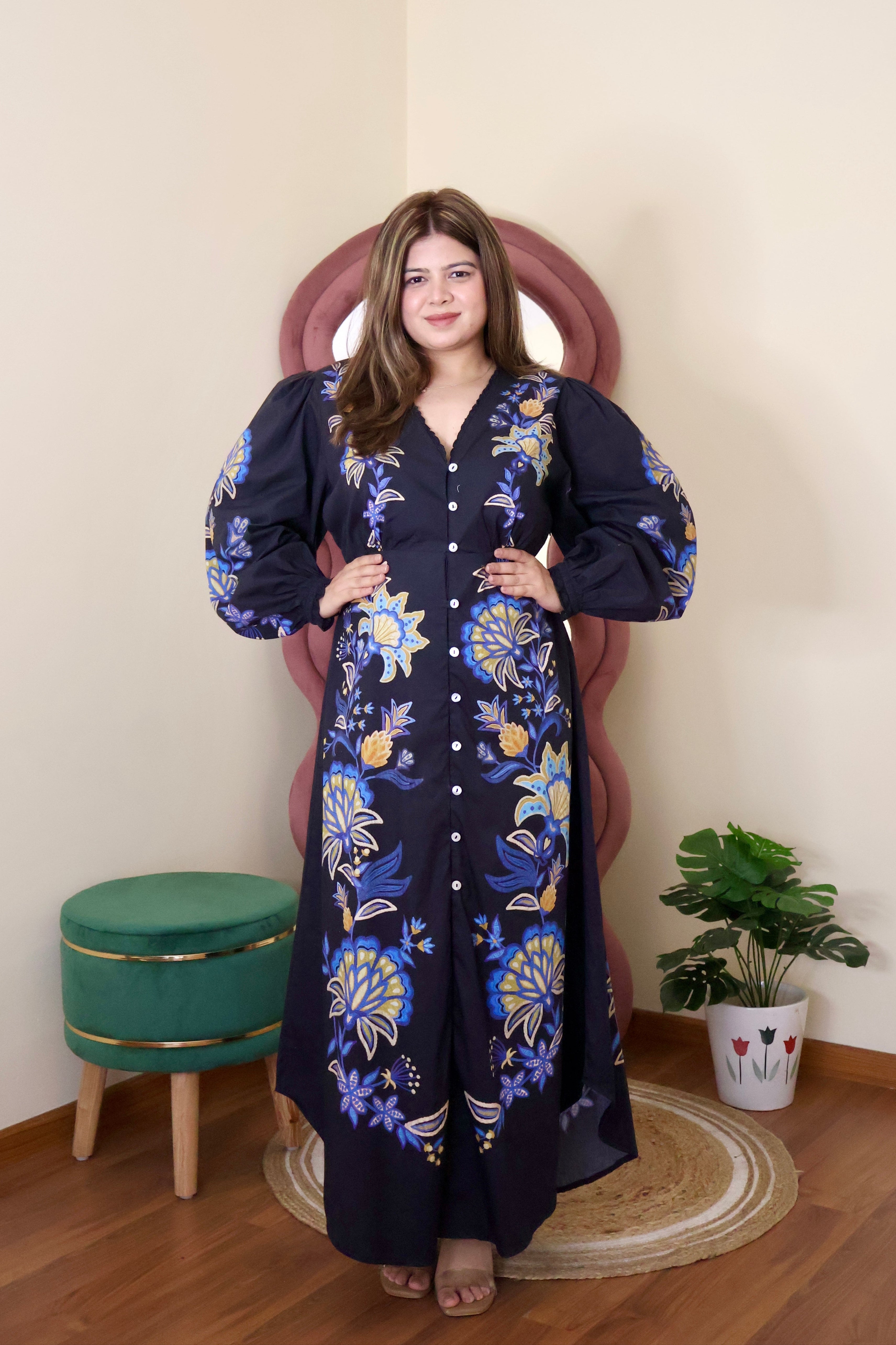 MIDNIGHT BLOOM DRESS