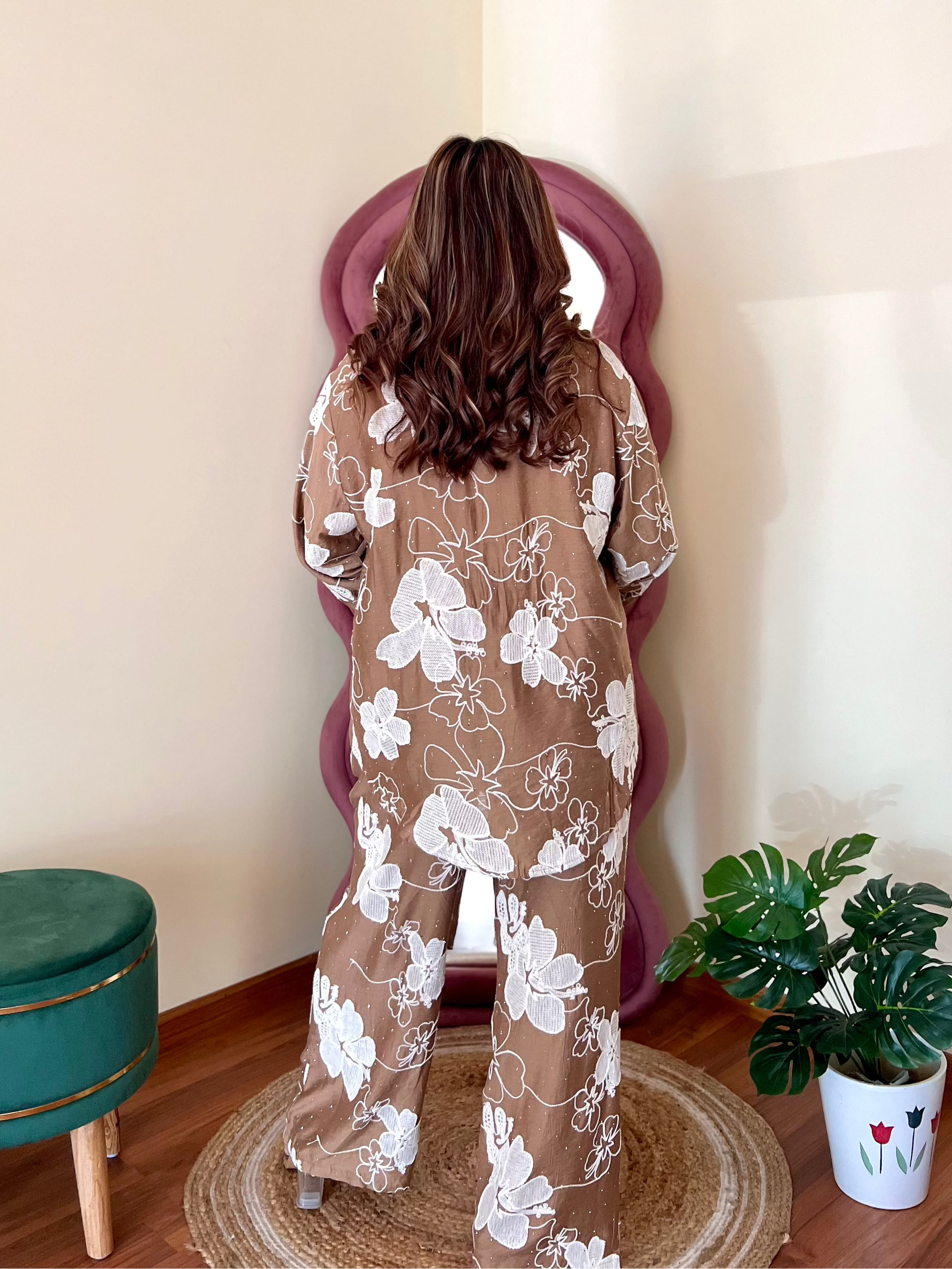 CUPCAKE EMBROIDERED COORD