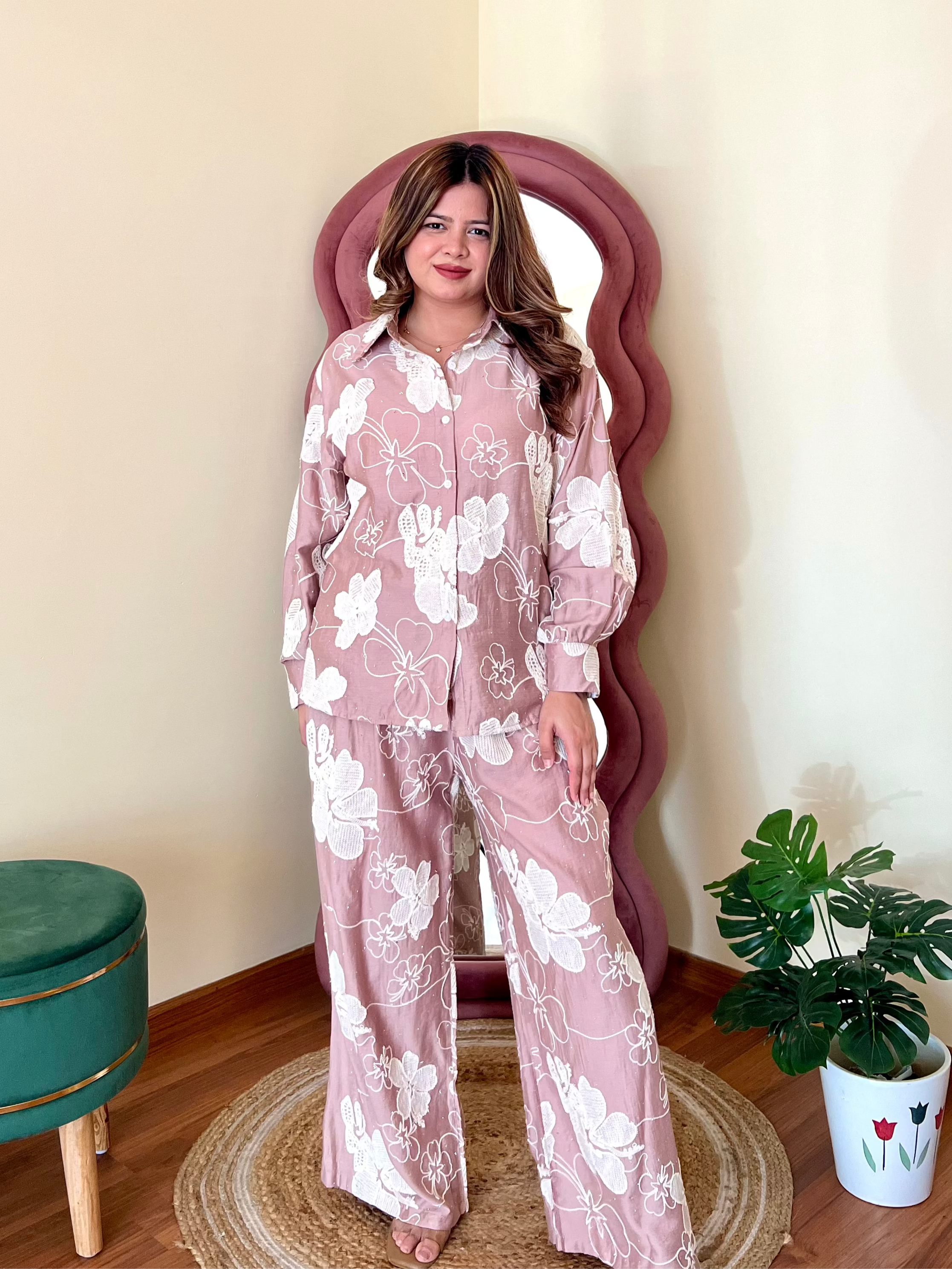CUPCAKE EMBROIDERED COORD