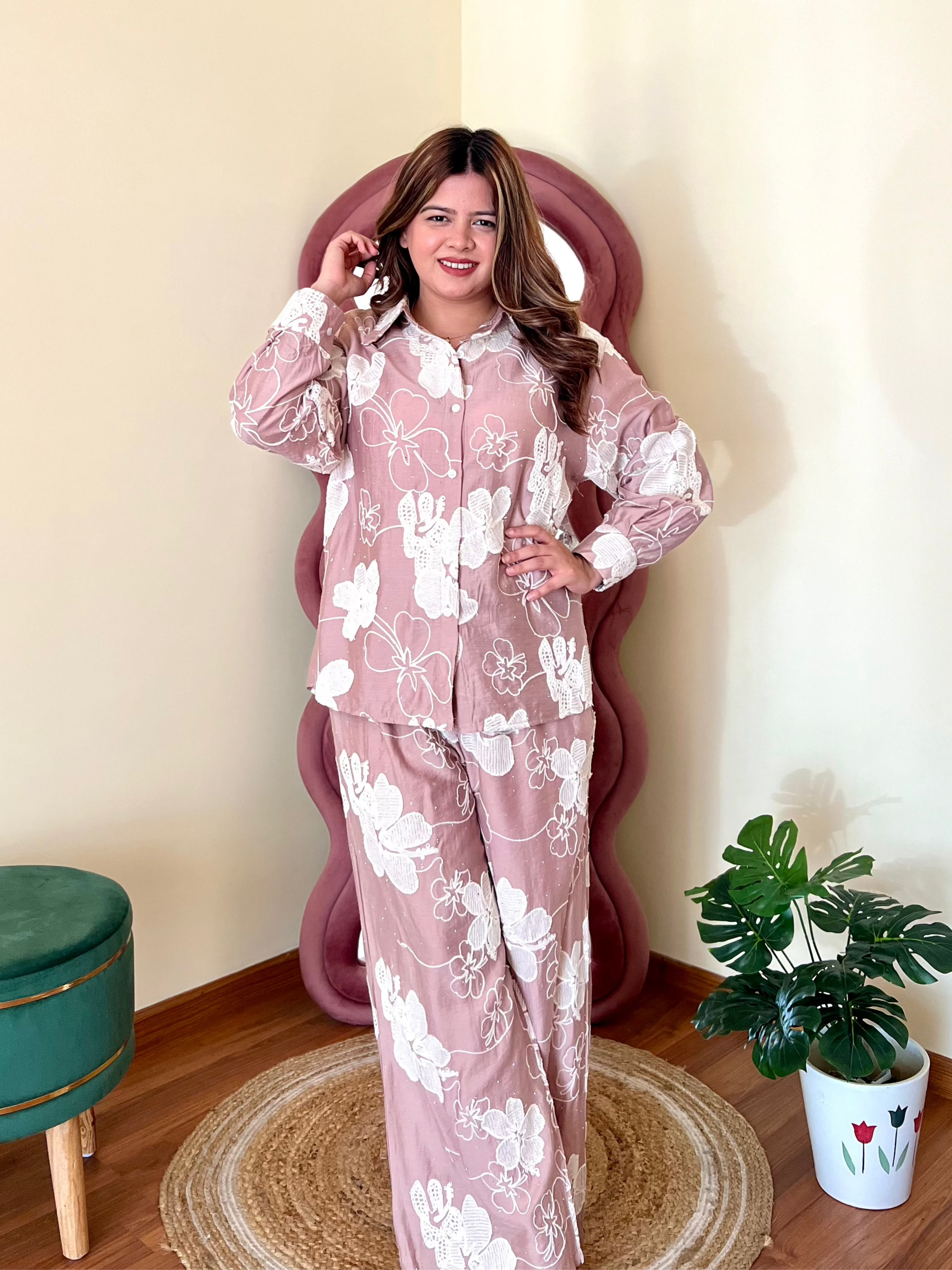 CUPCAKE EMBROIDERED COORD