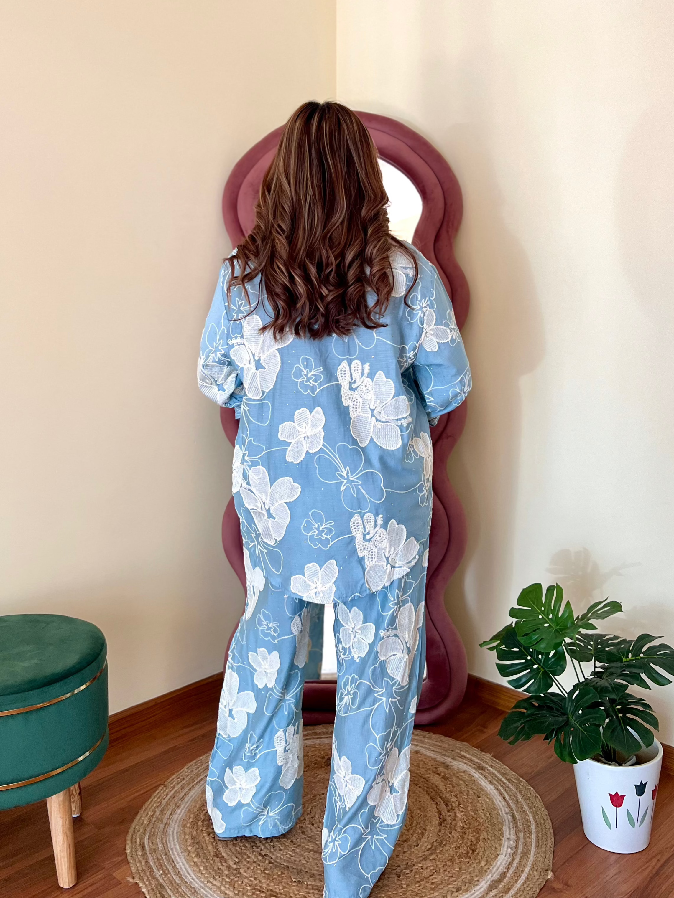 CUPCAKE EMBROIDERED COORD
