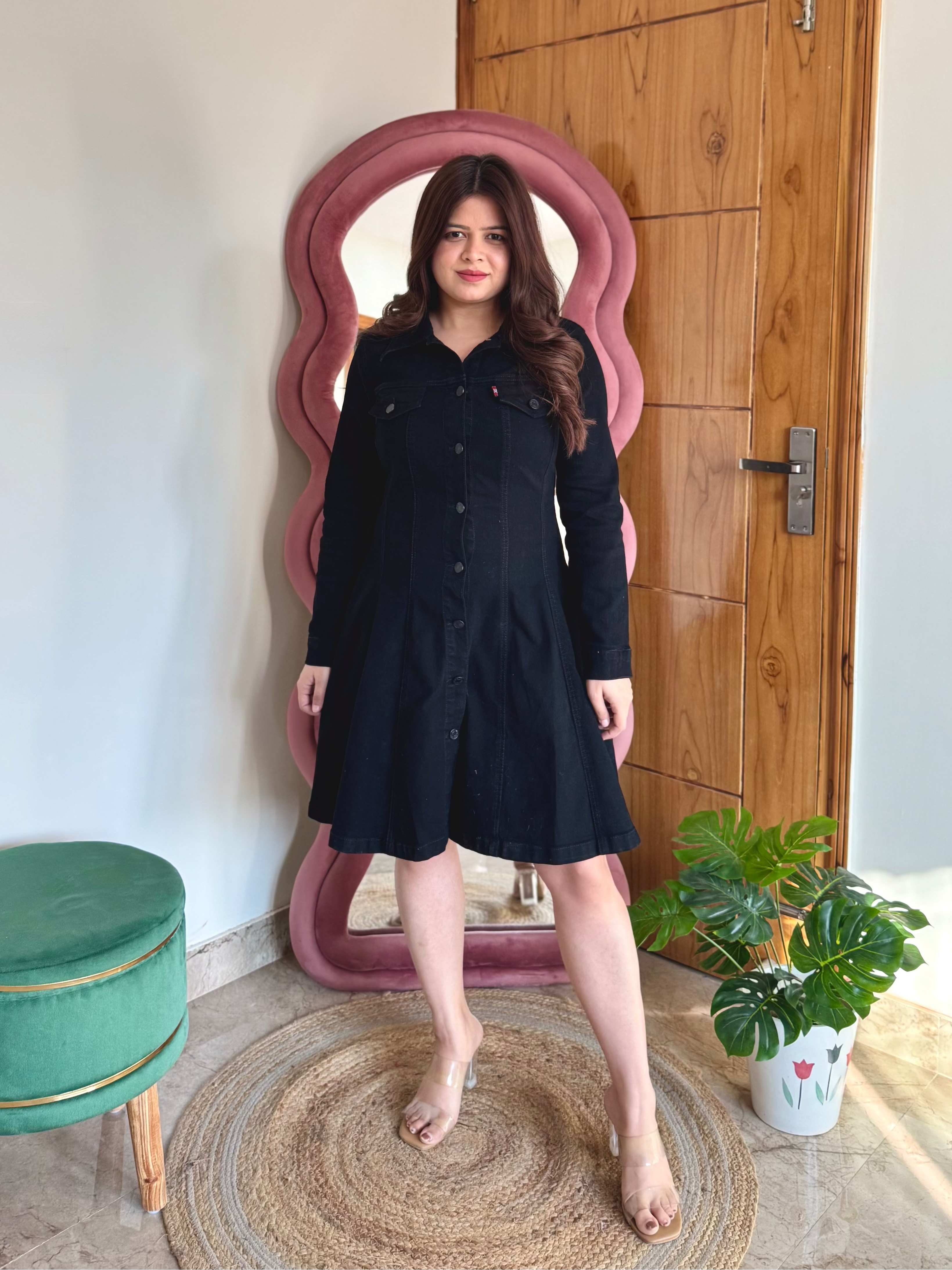 QUINN DENIM DRESS