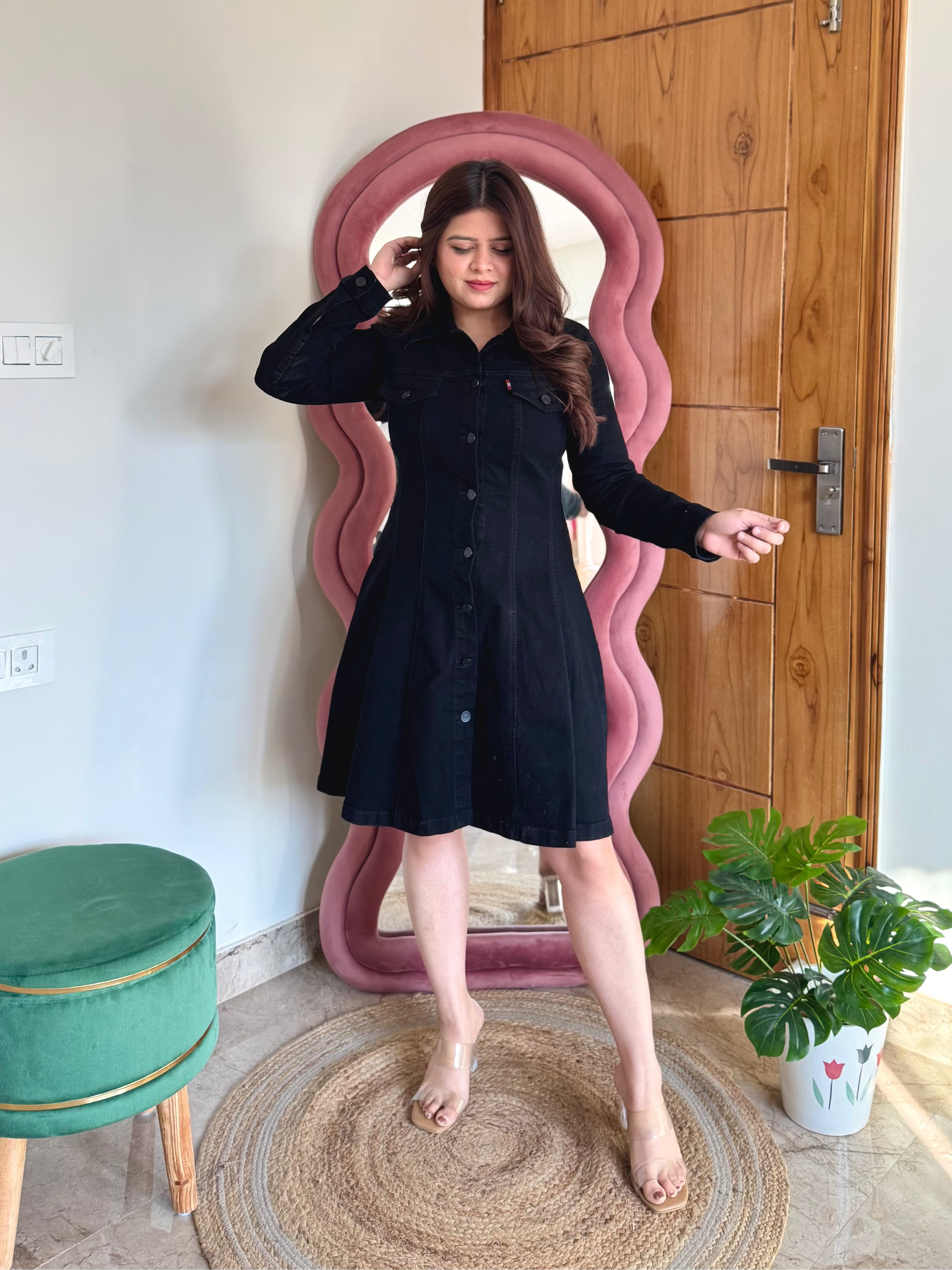 QUINN DENIM DRESS