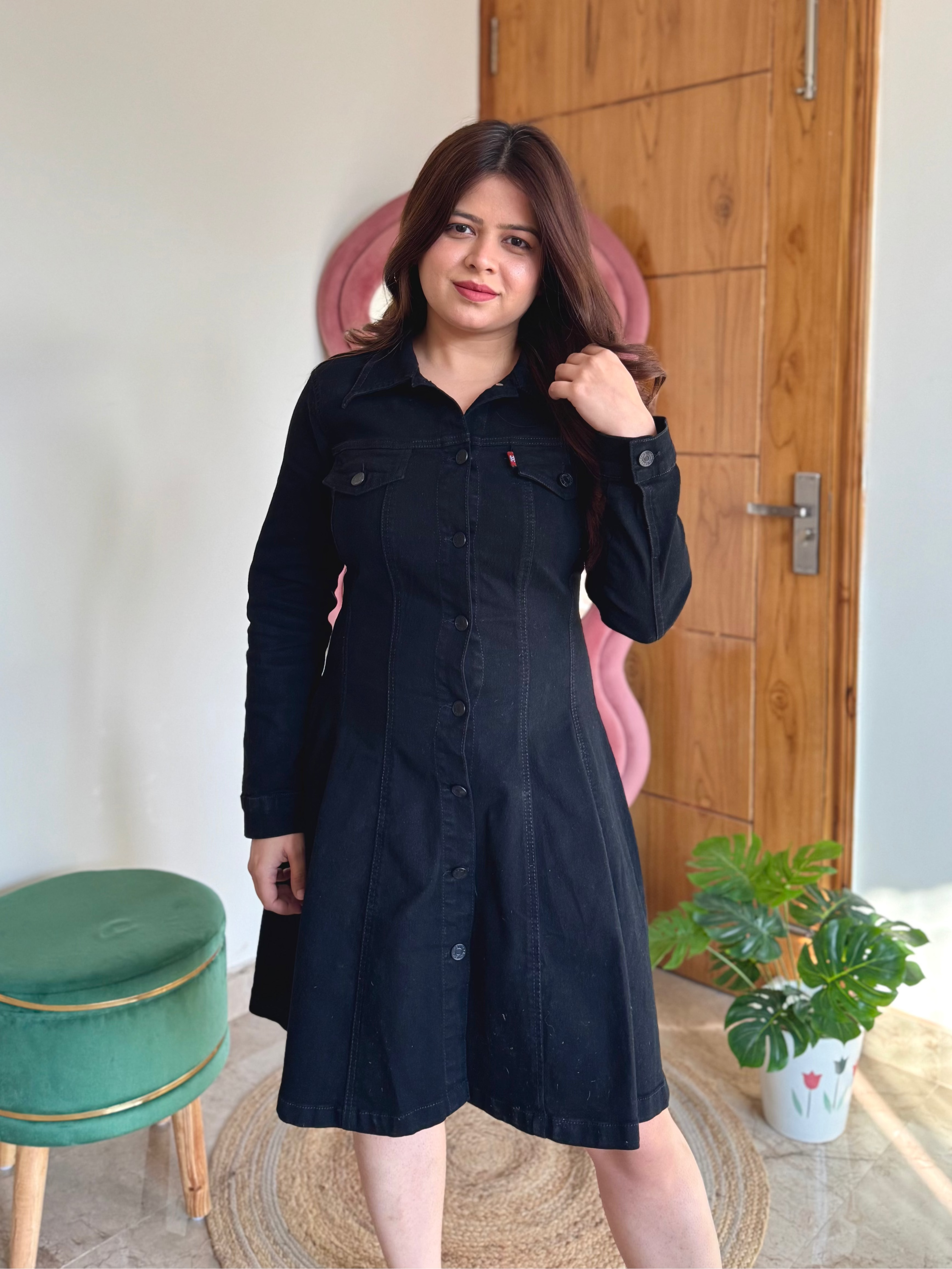 QUINN DENIM DRESS