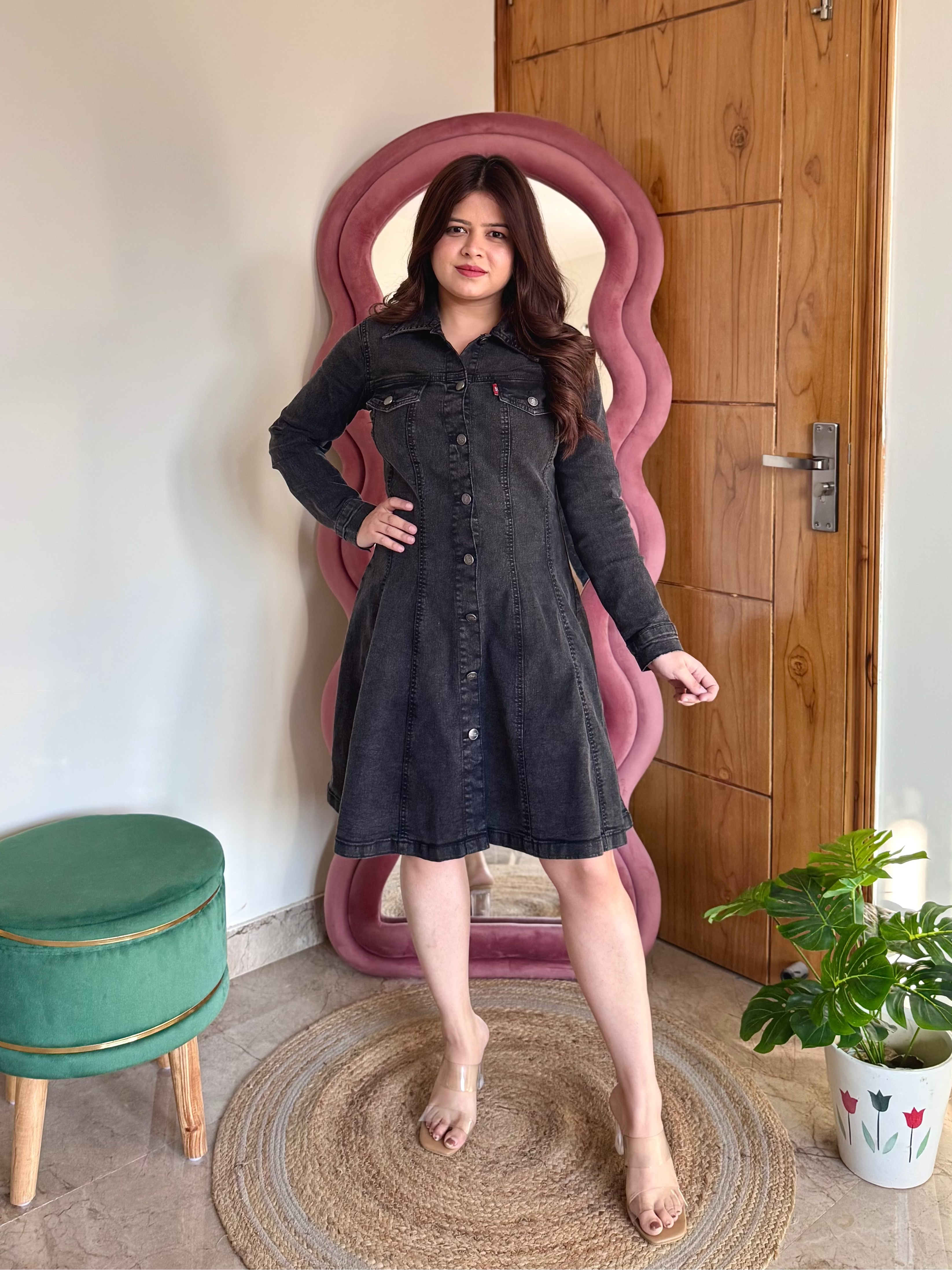 QUINN DENIM DRESS