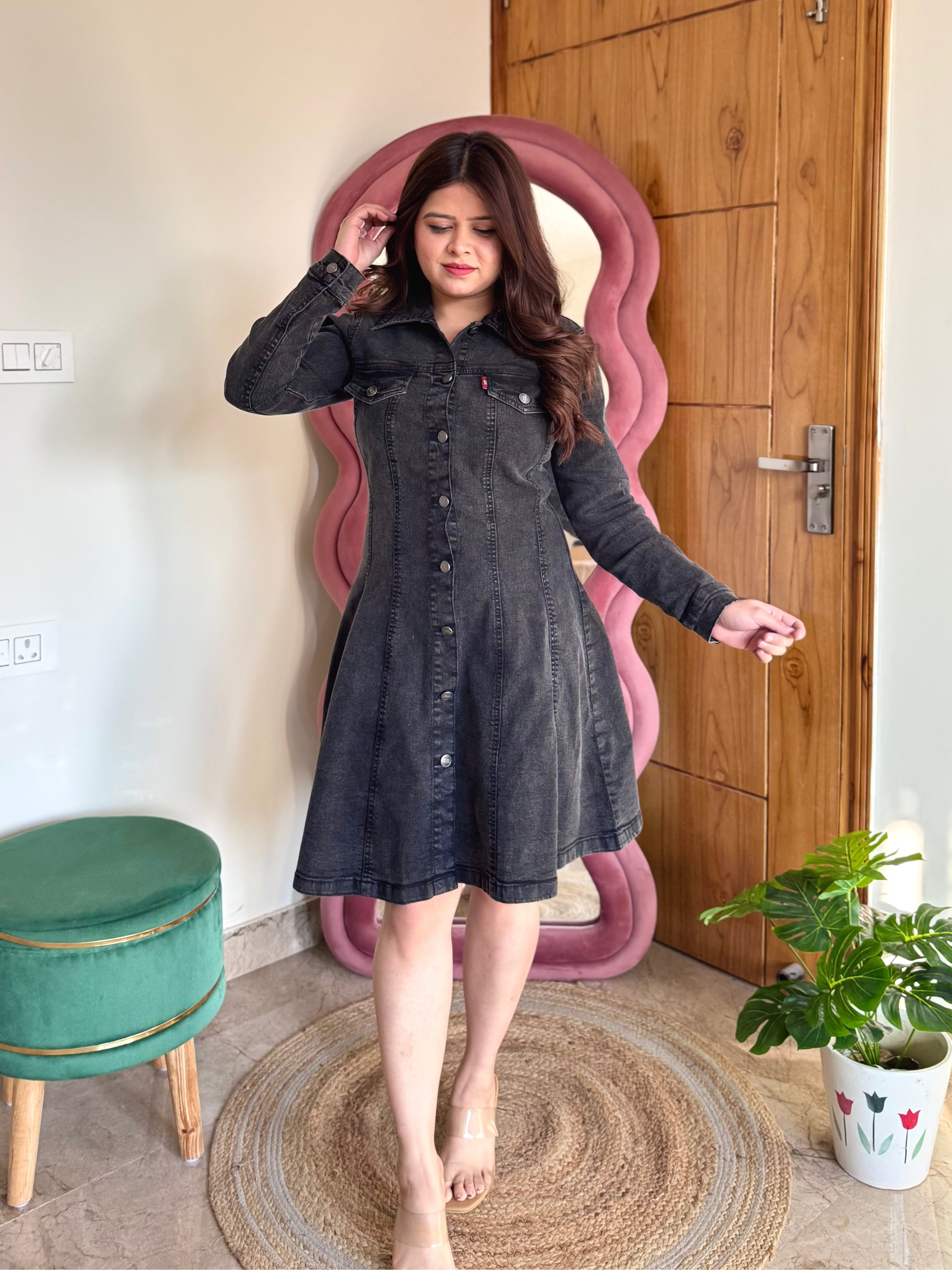 QUINN DENIM DRESS