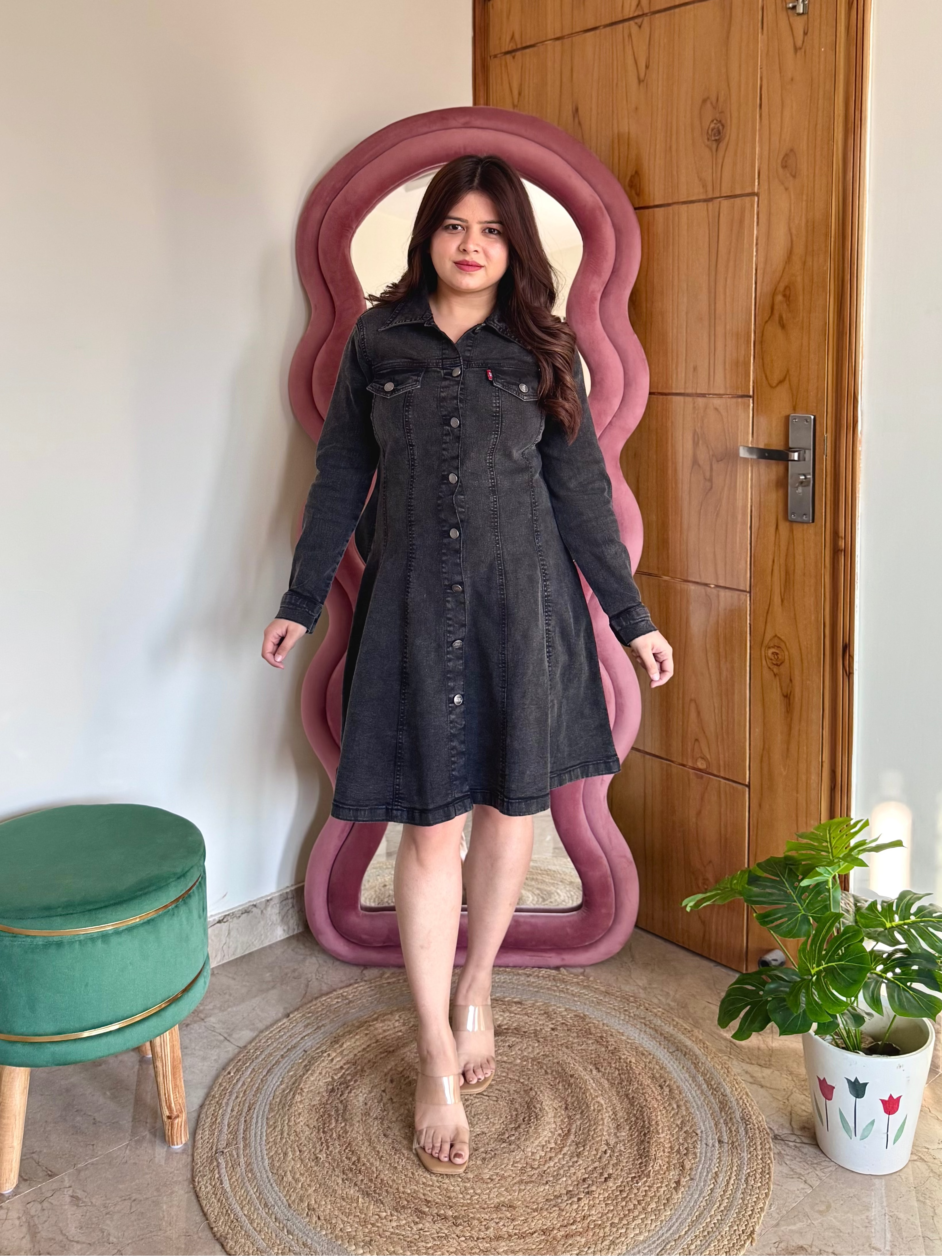 QUINN DENIM DRESS