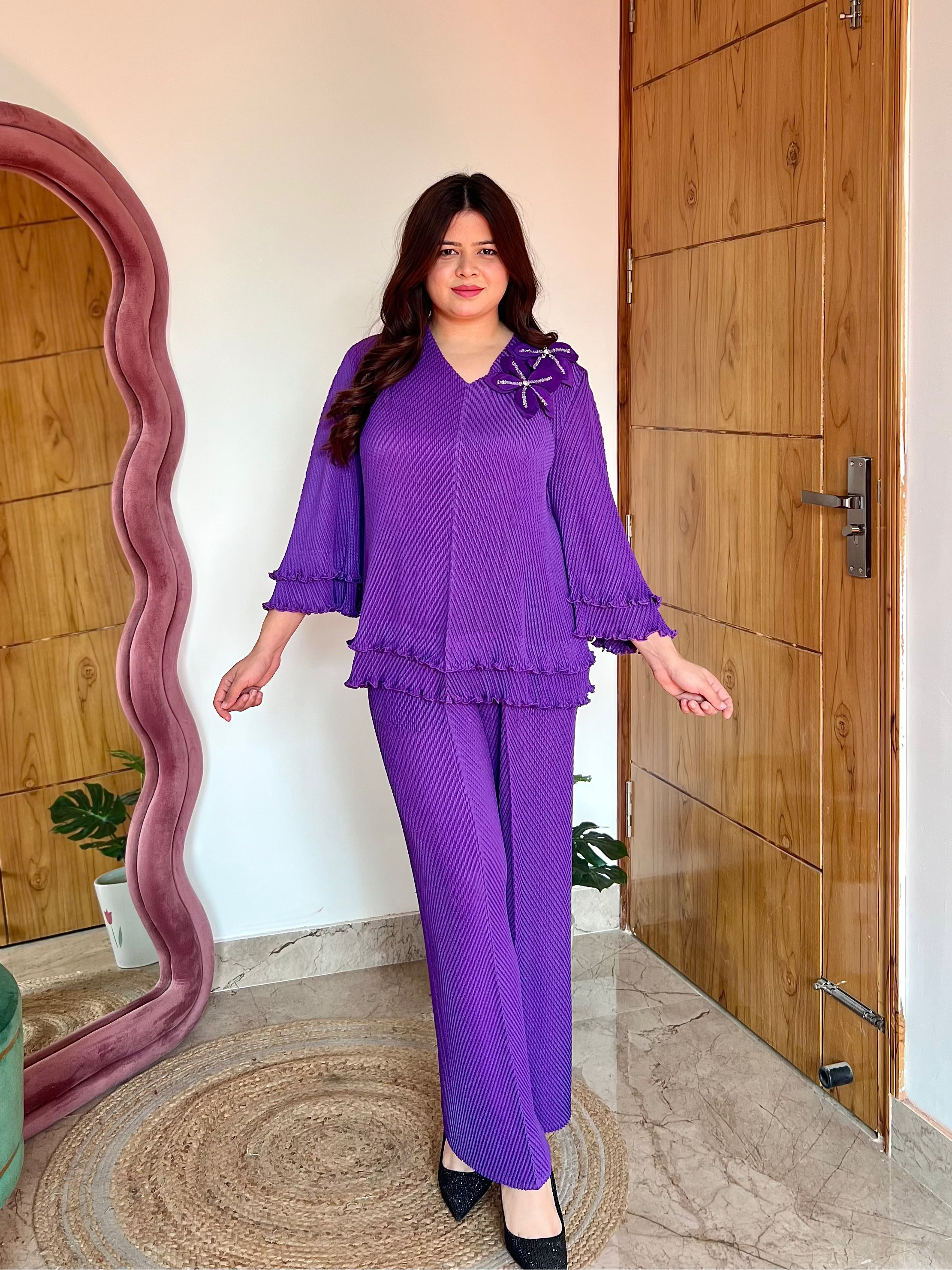 NORI PLEATED COORD SET