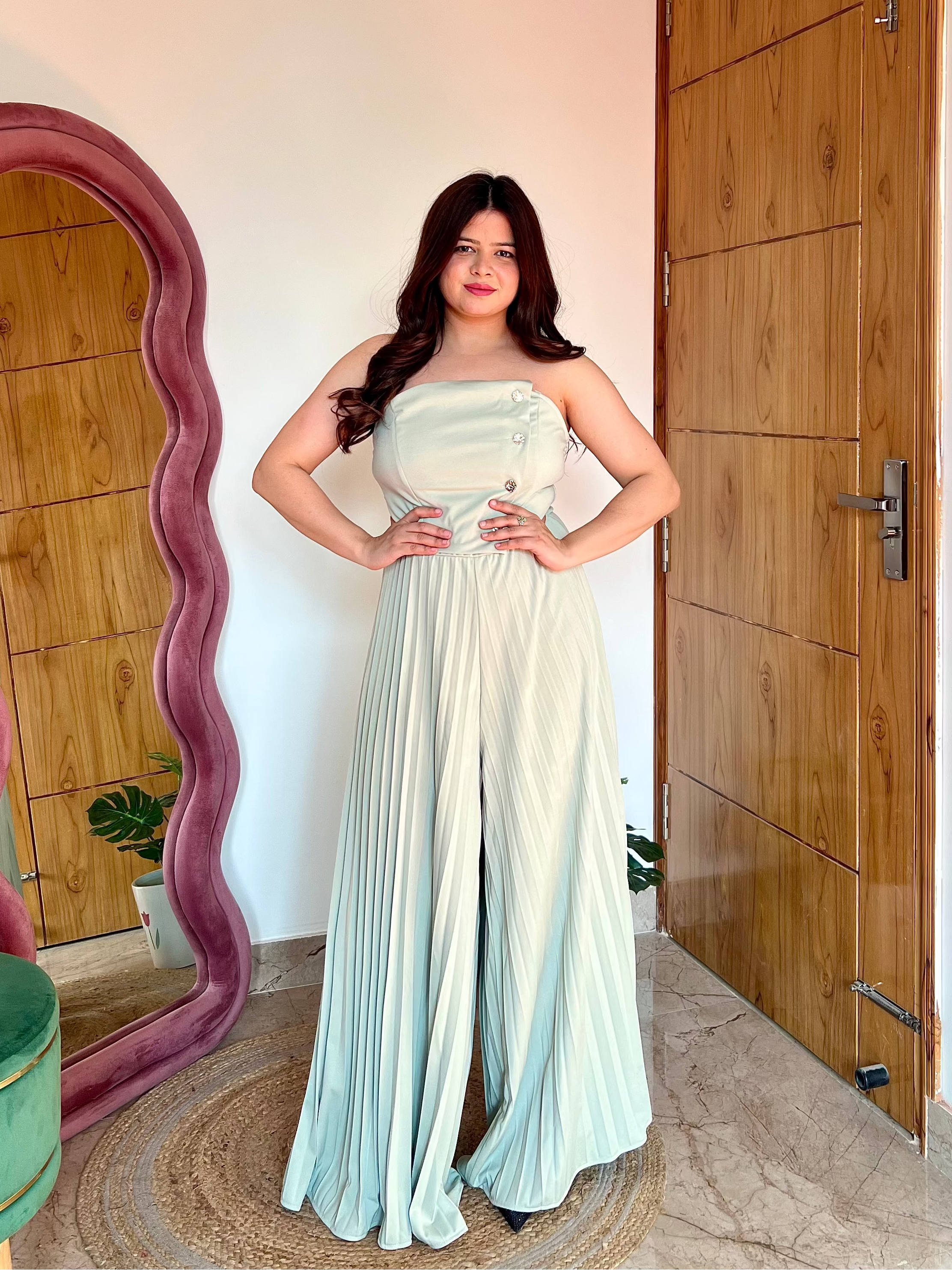 DIMARI PLEATED JUMPSUIT