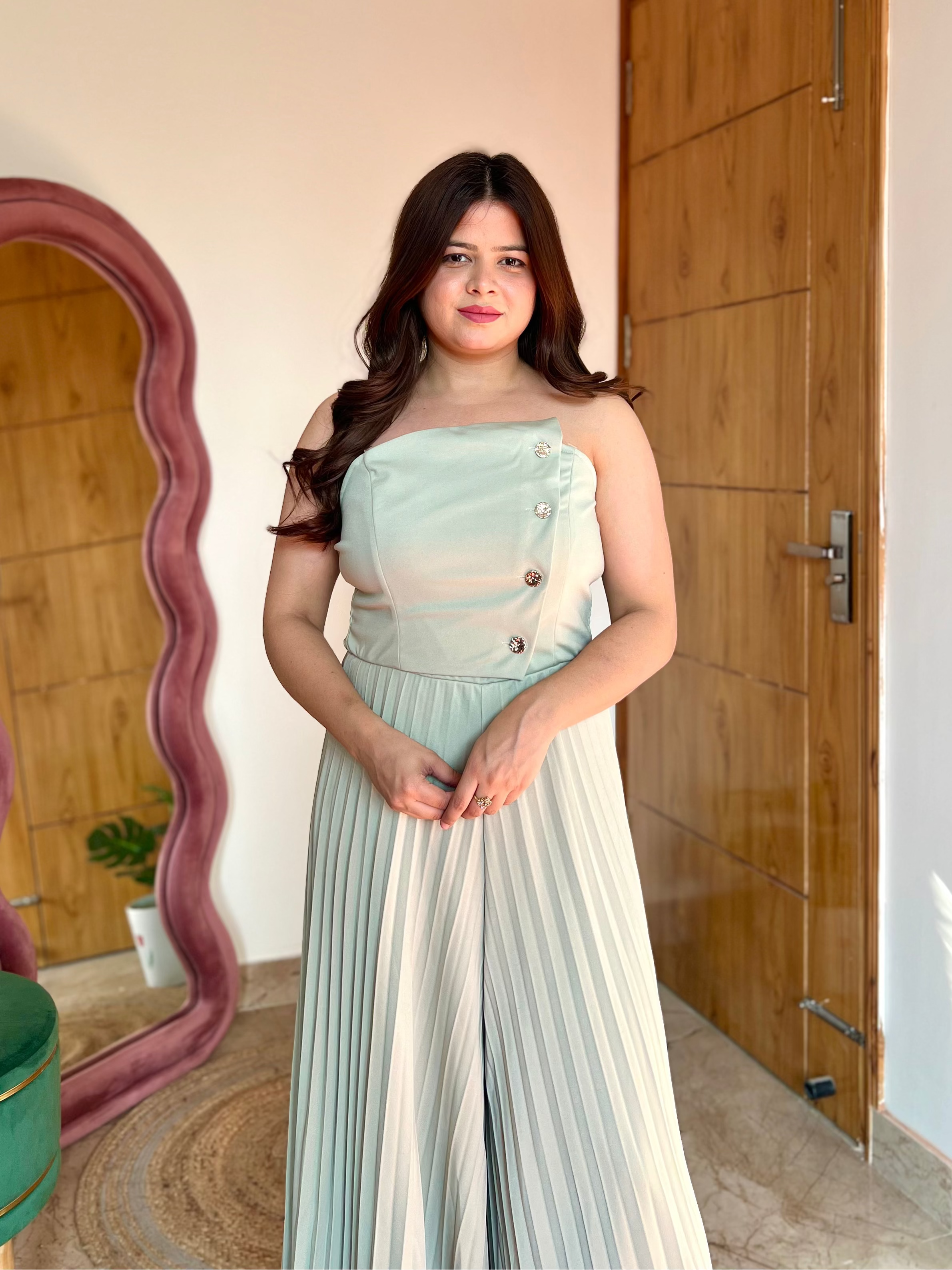 DIMARI PLEATED JUMPSUIT