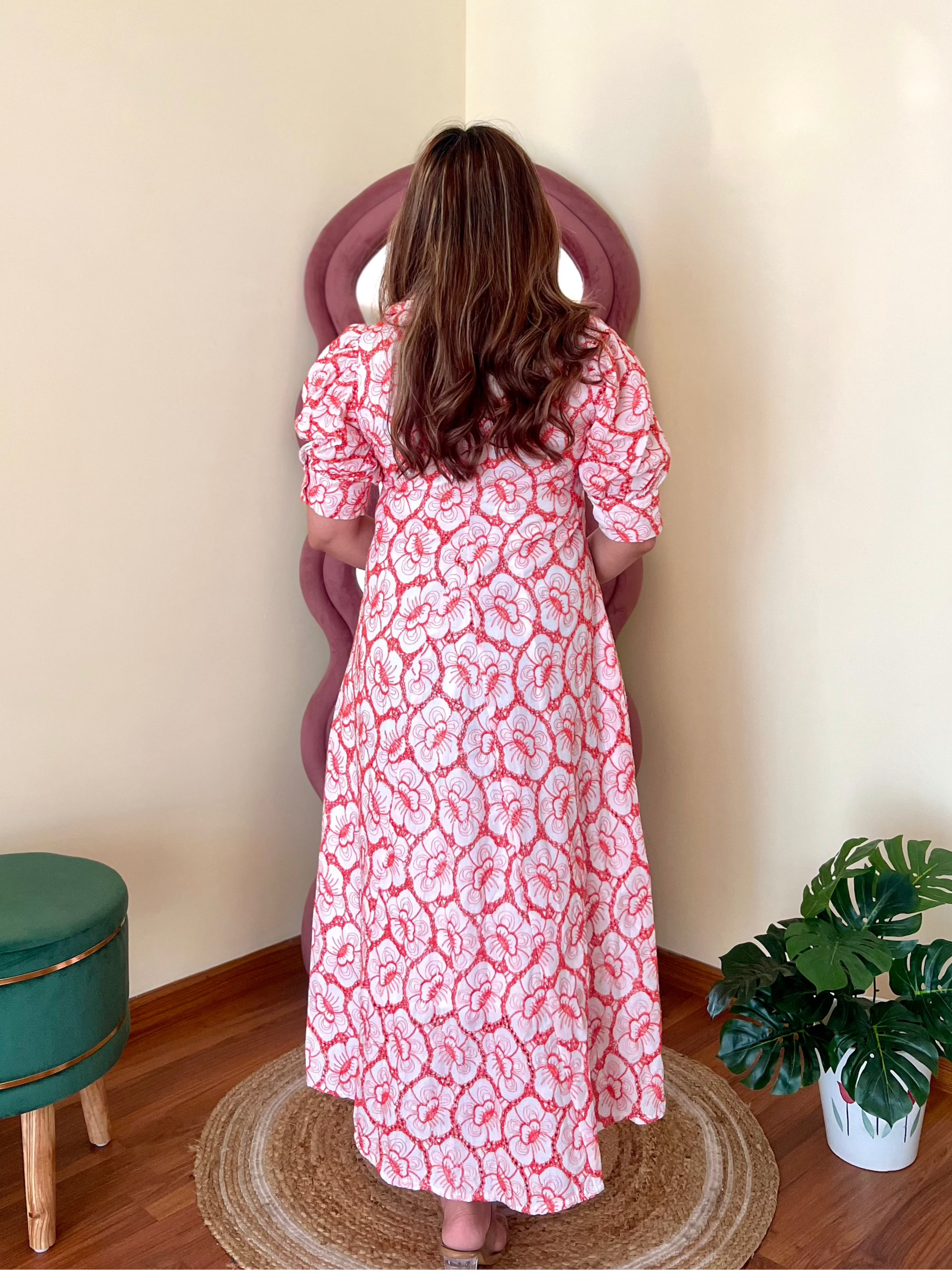 SAYRA THREADWORK DRESS