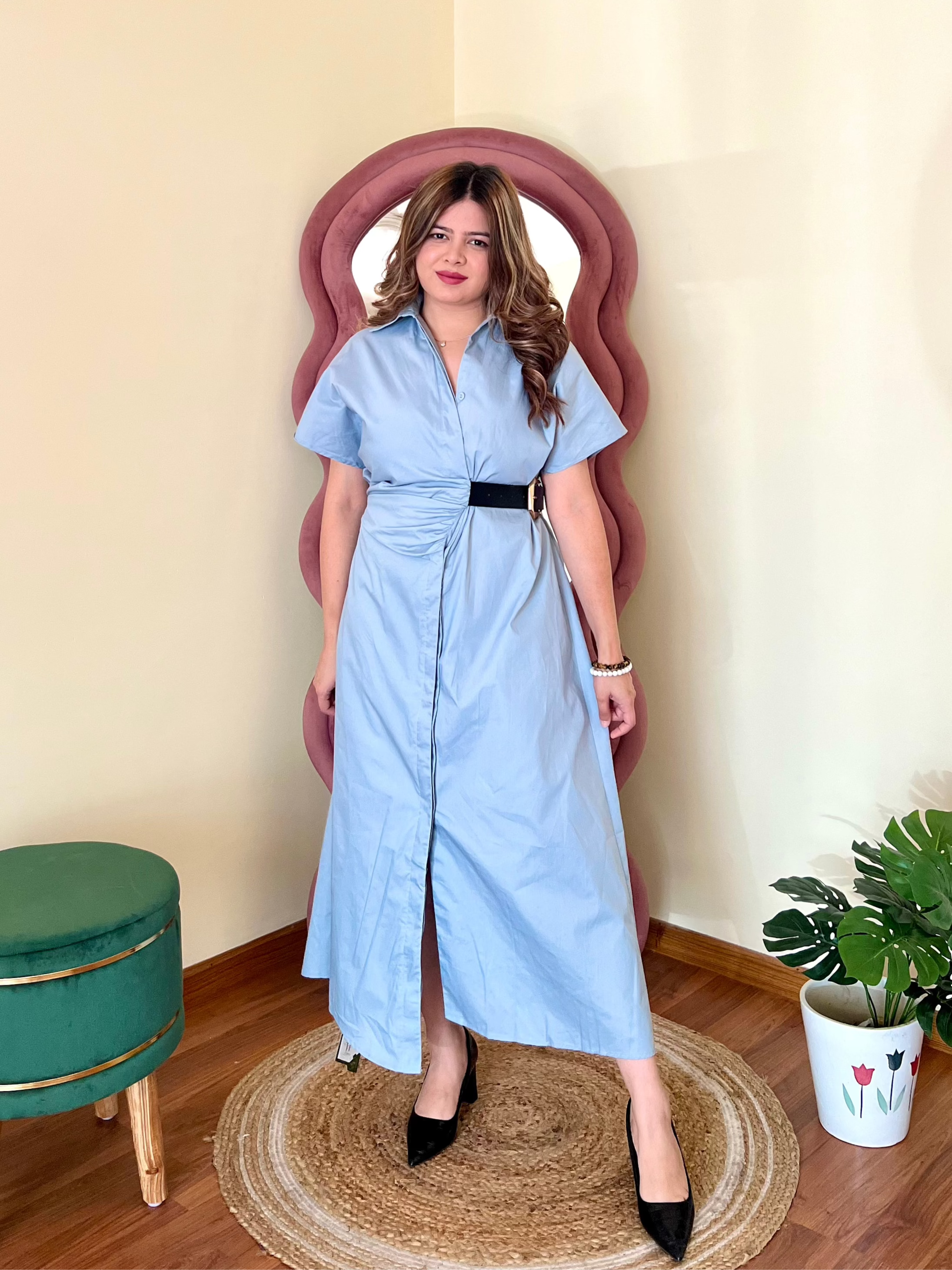 RIZZ BELTED DRESS