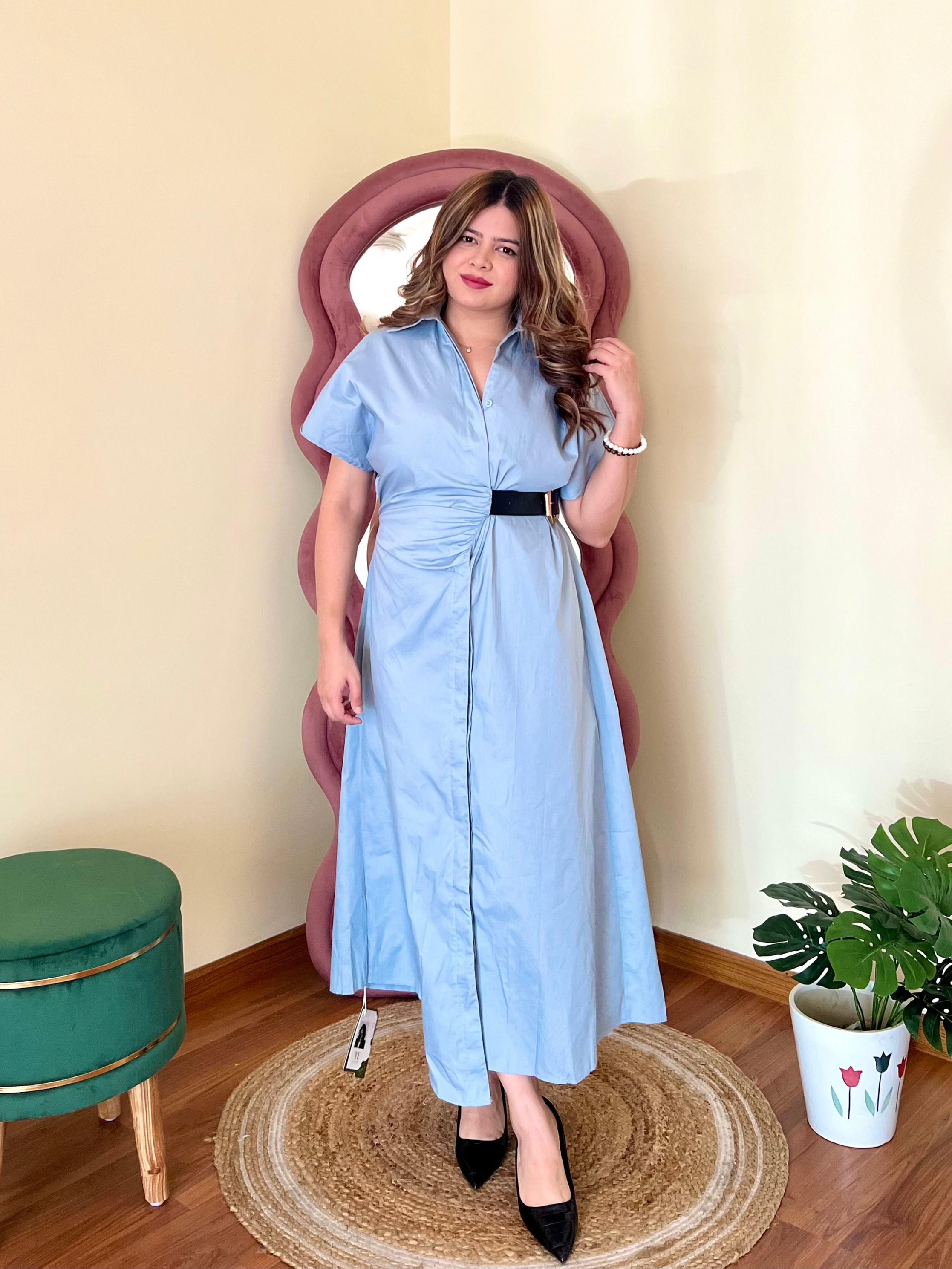 RIZZ BELTED DRESS