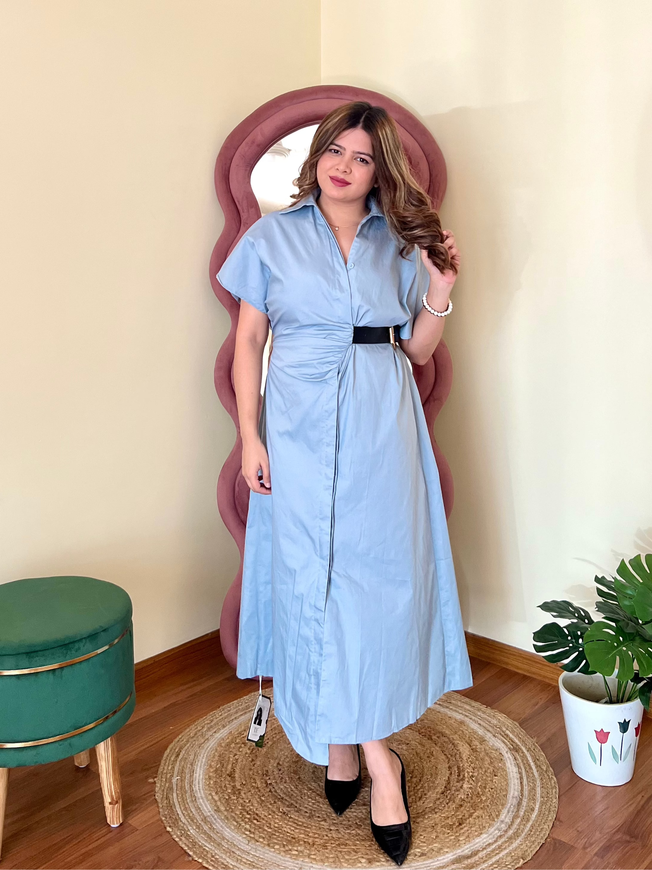 RIZZ BELTED DRESS