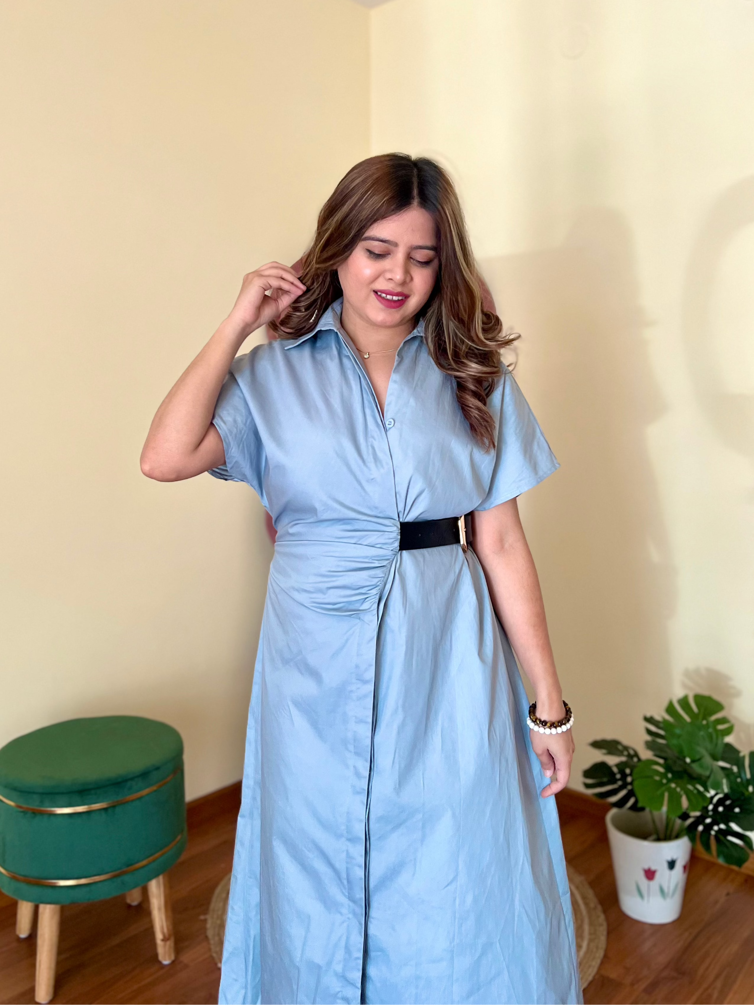 RIZZ BELTED DRESS